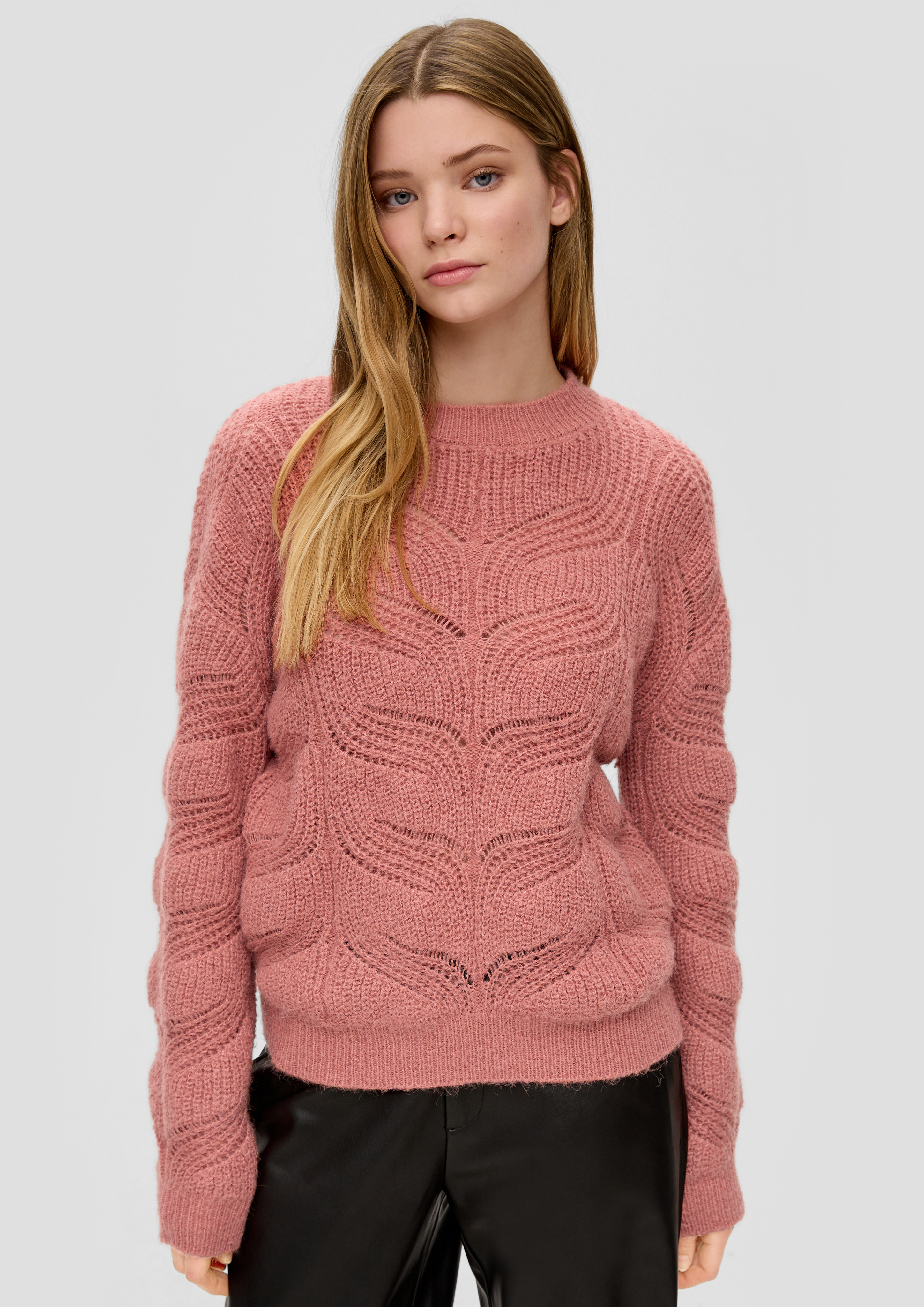 S.Oliver Strickpullover mit Zopfmuster