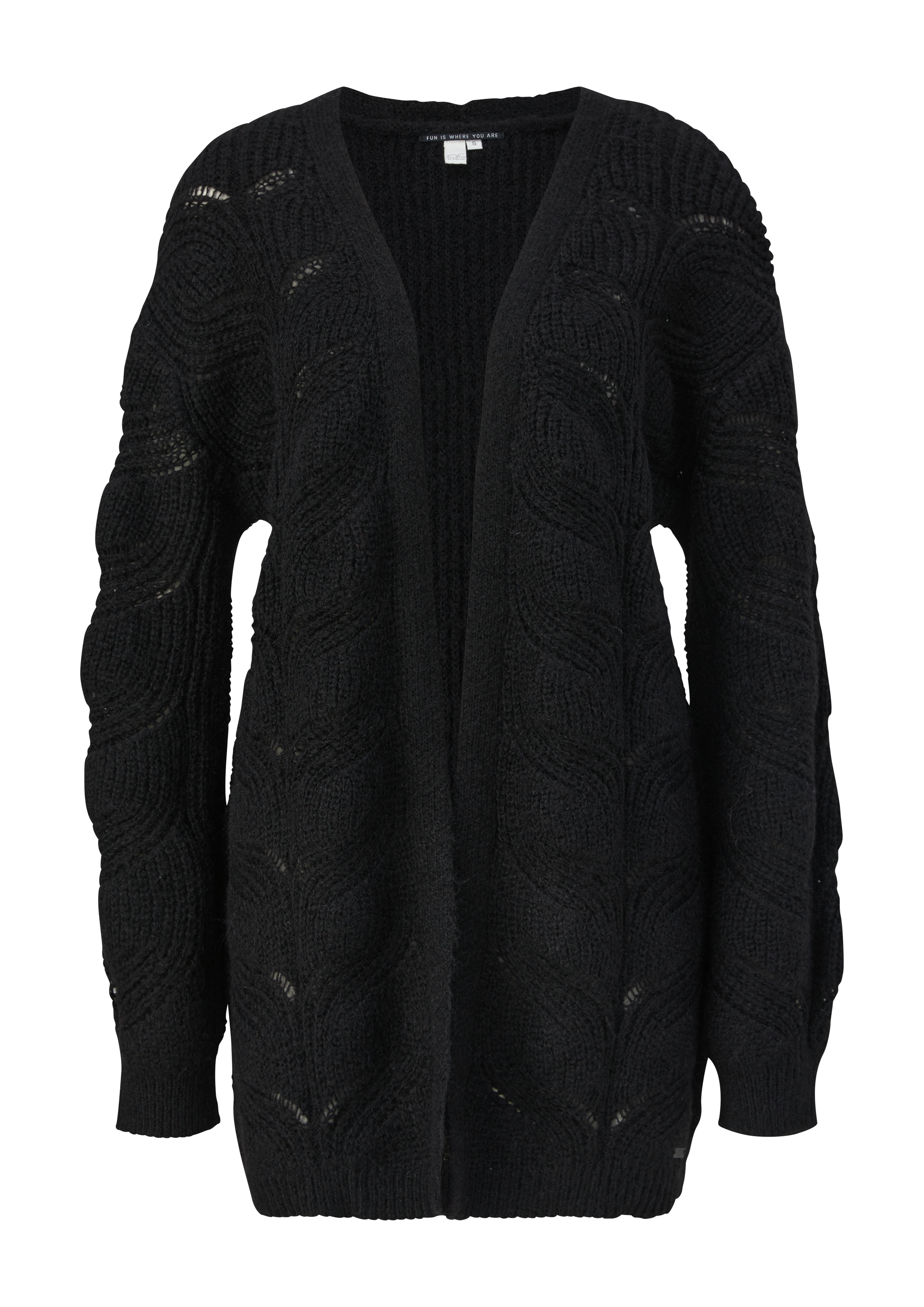 s.Oliver Strick-Cardigan mit Zopfmuster