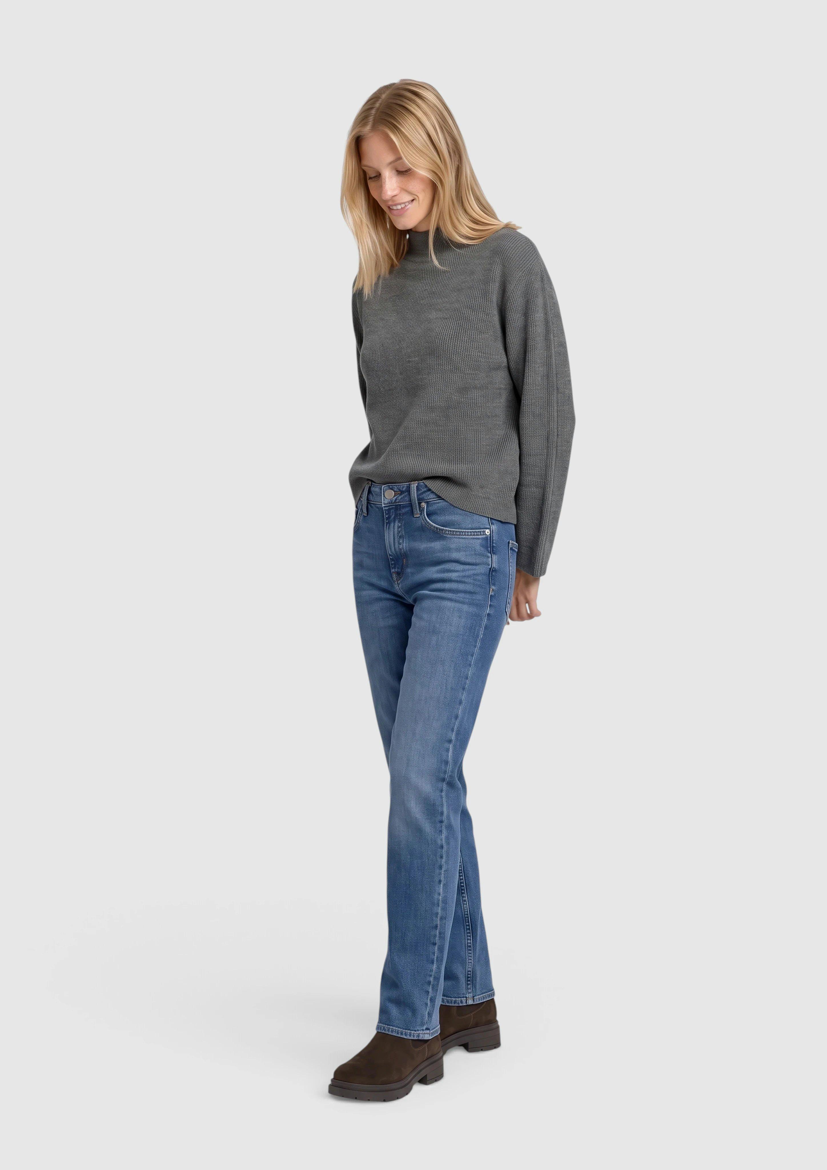 Dames Jeans Karolin / Regular Fit / Halfhoog / Rechte Pijp in blauw van s.Oliver