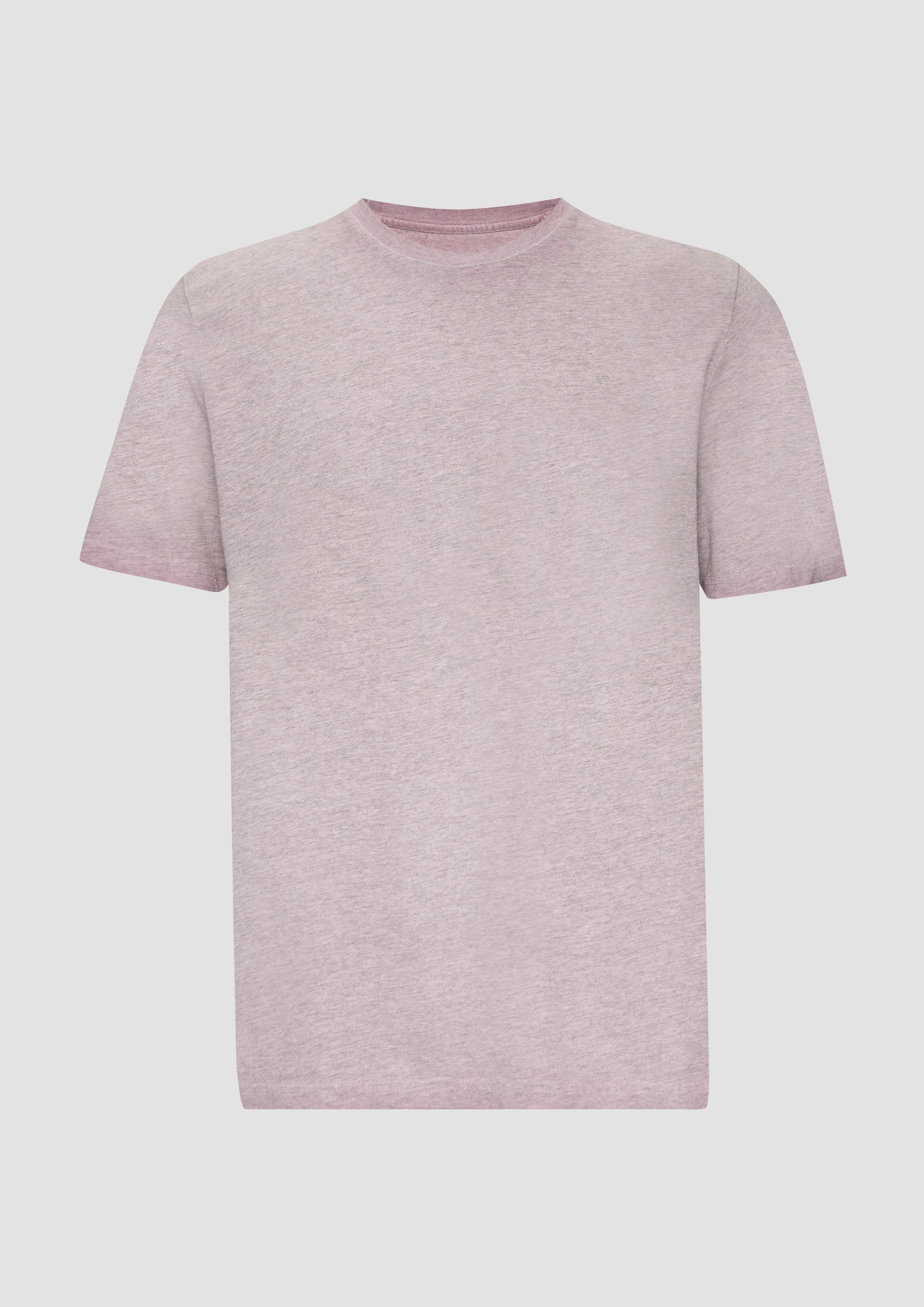 QS - T-Shirt aus Baumwollmix mit Wascheffekt, Herren, Rosa