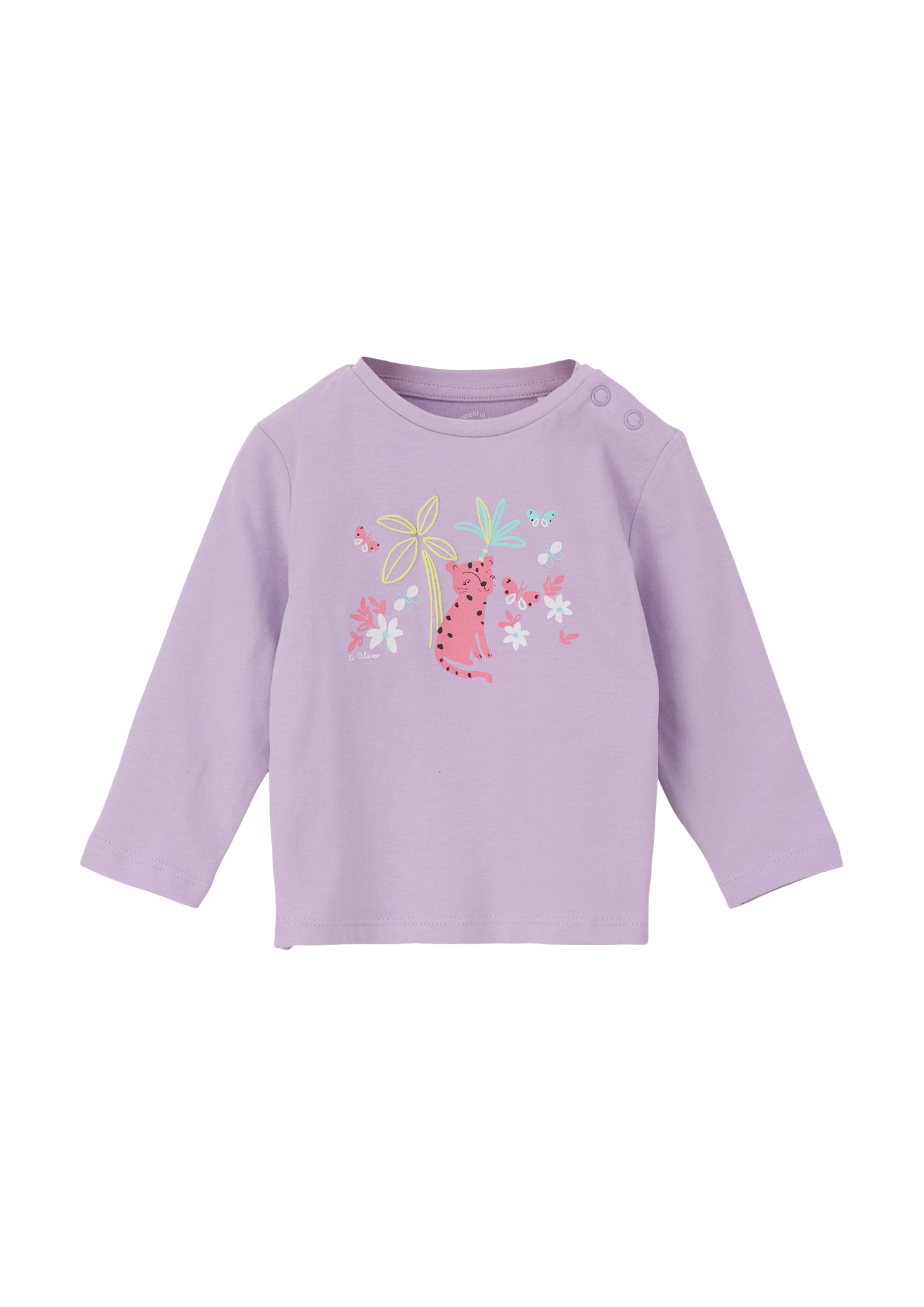 s.Oliver - Longsleeve mit Frontprint, Babys, lila