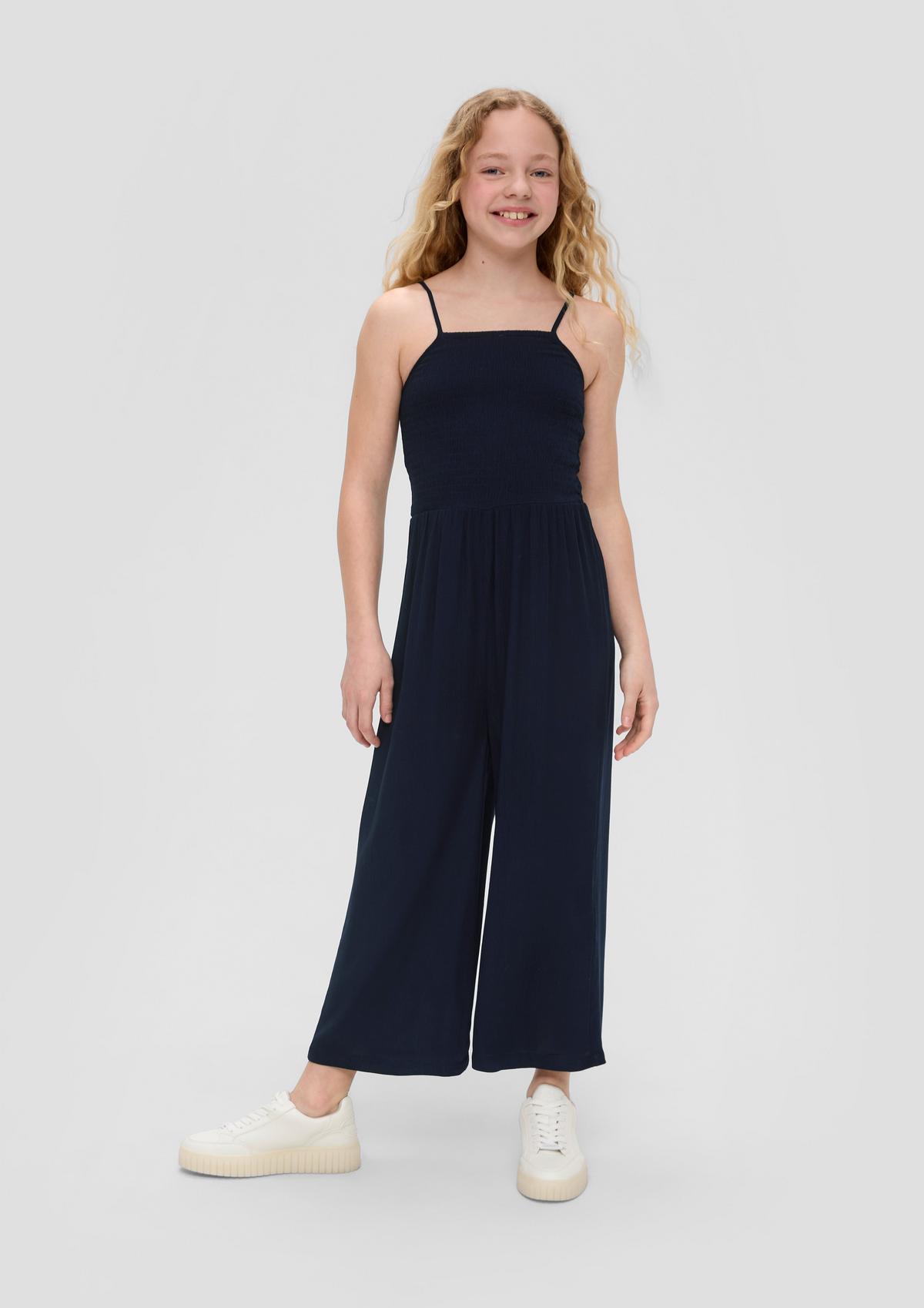 s.Oliver Jumpsuit with a crinkled texture