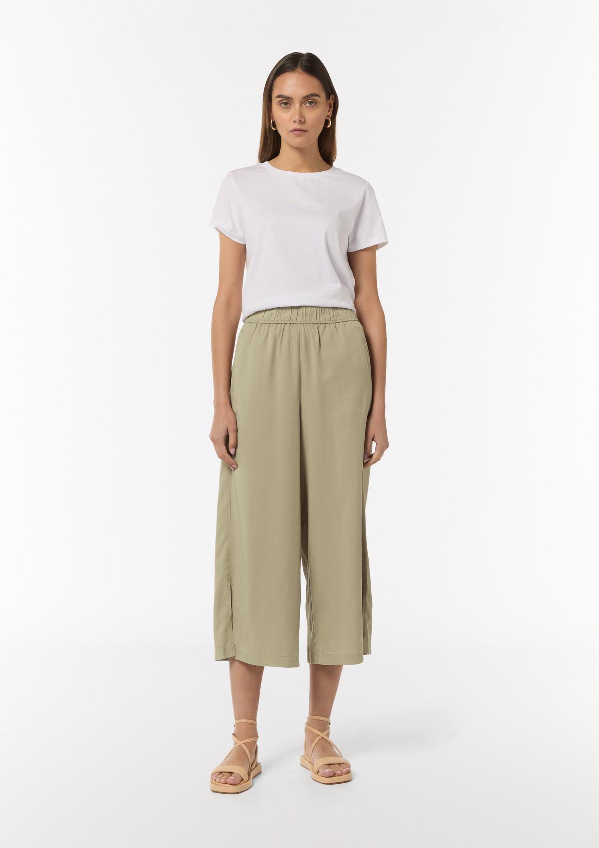 Relaxed fit: lyocell culottes
