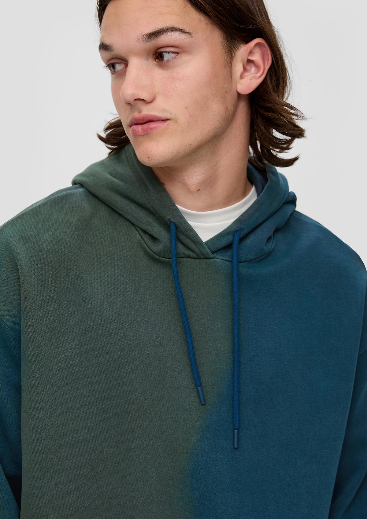 s.Oliver Hoodie with a garment wash