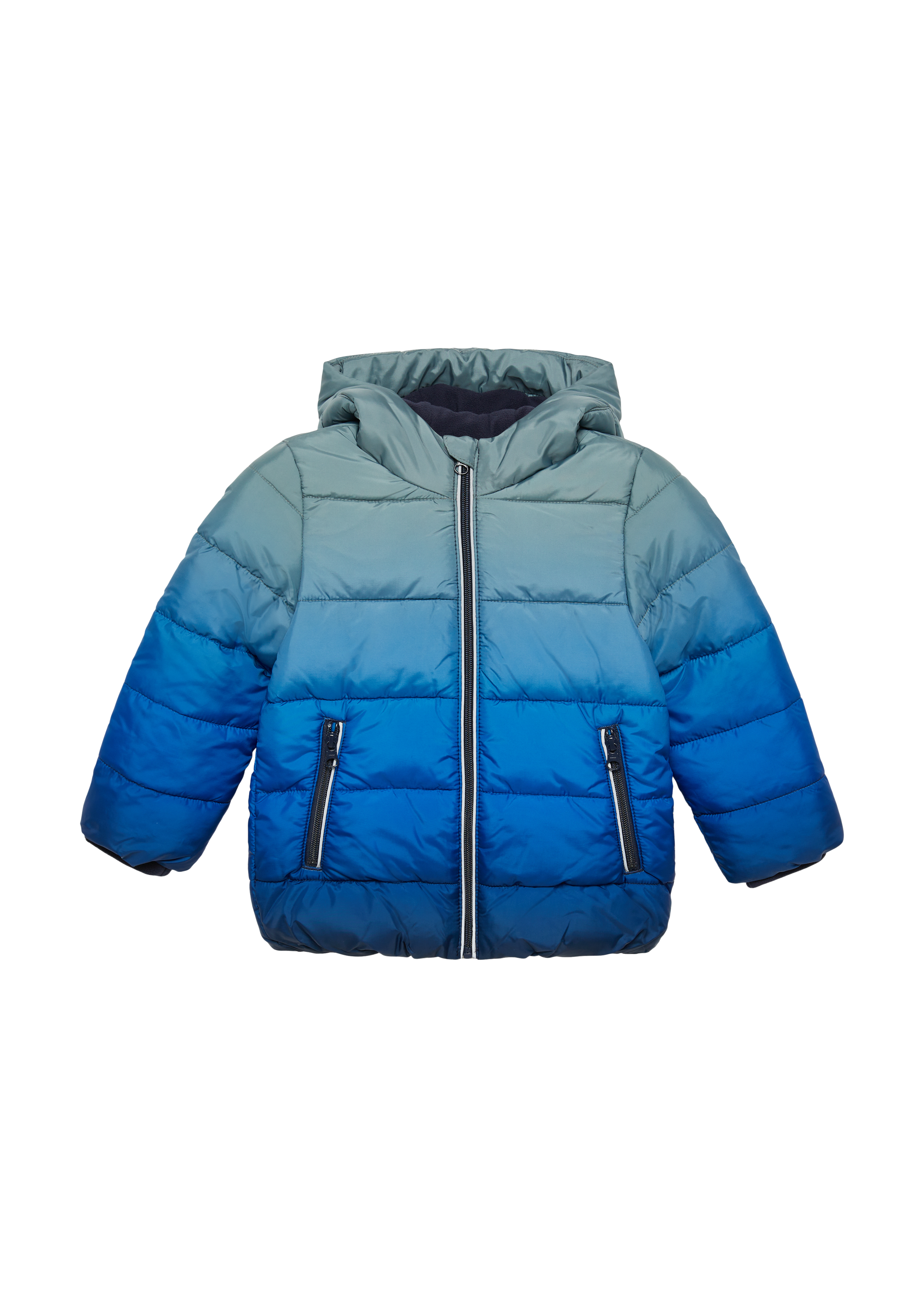 s.Oliver - Steppjacke mit Fleecefutter, Kinder, blau|grau|mehrfarbig