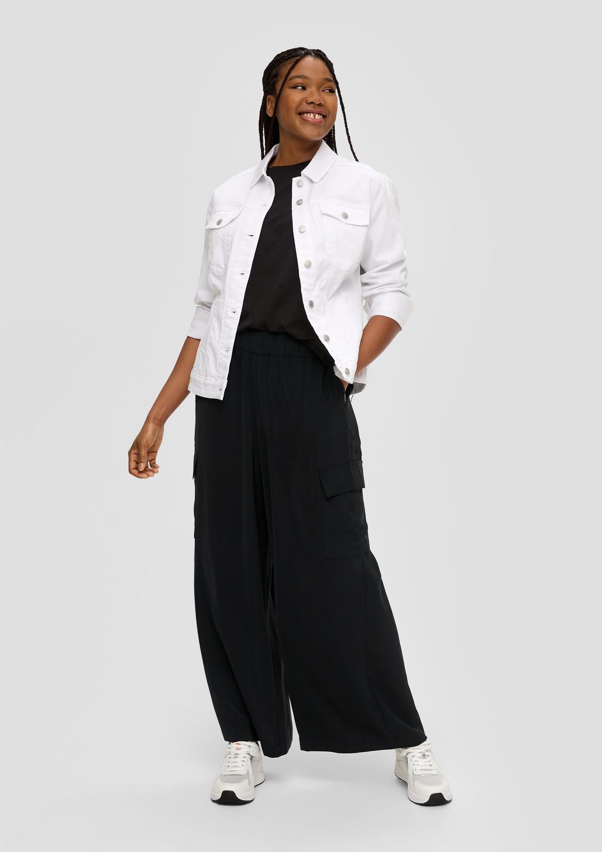 Culottes with cargo pockets