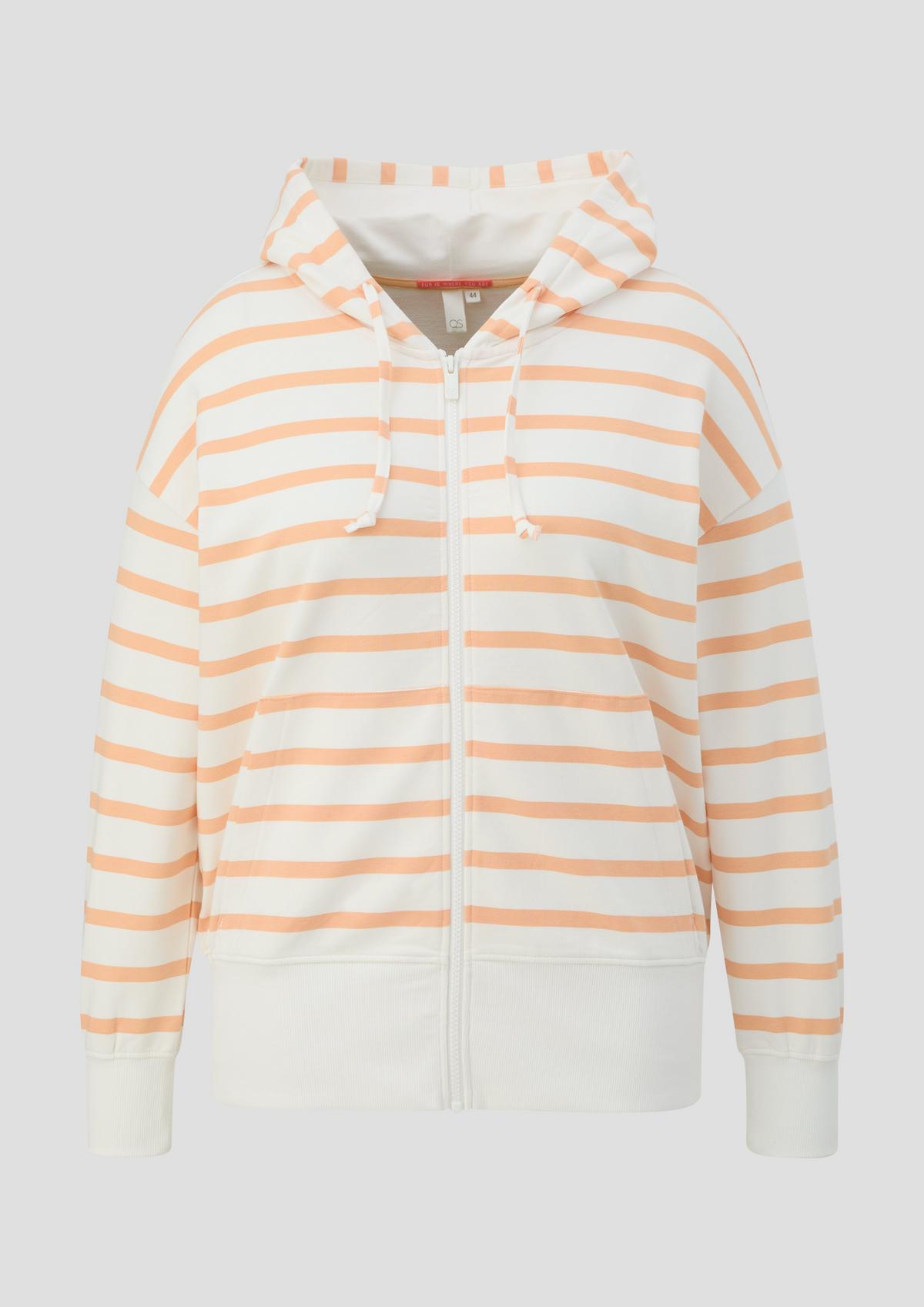 s.Oliver Striped hoodie in a boxy fit