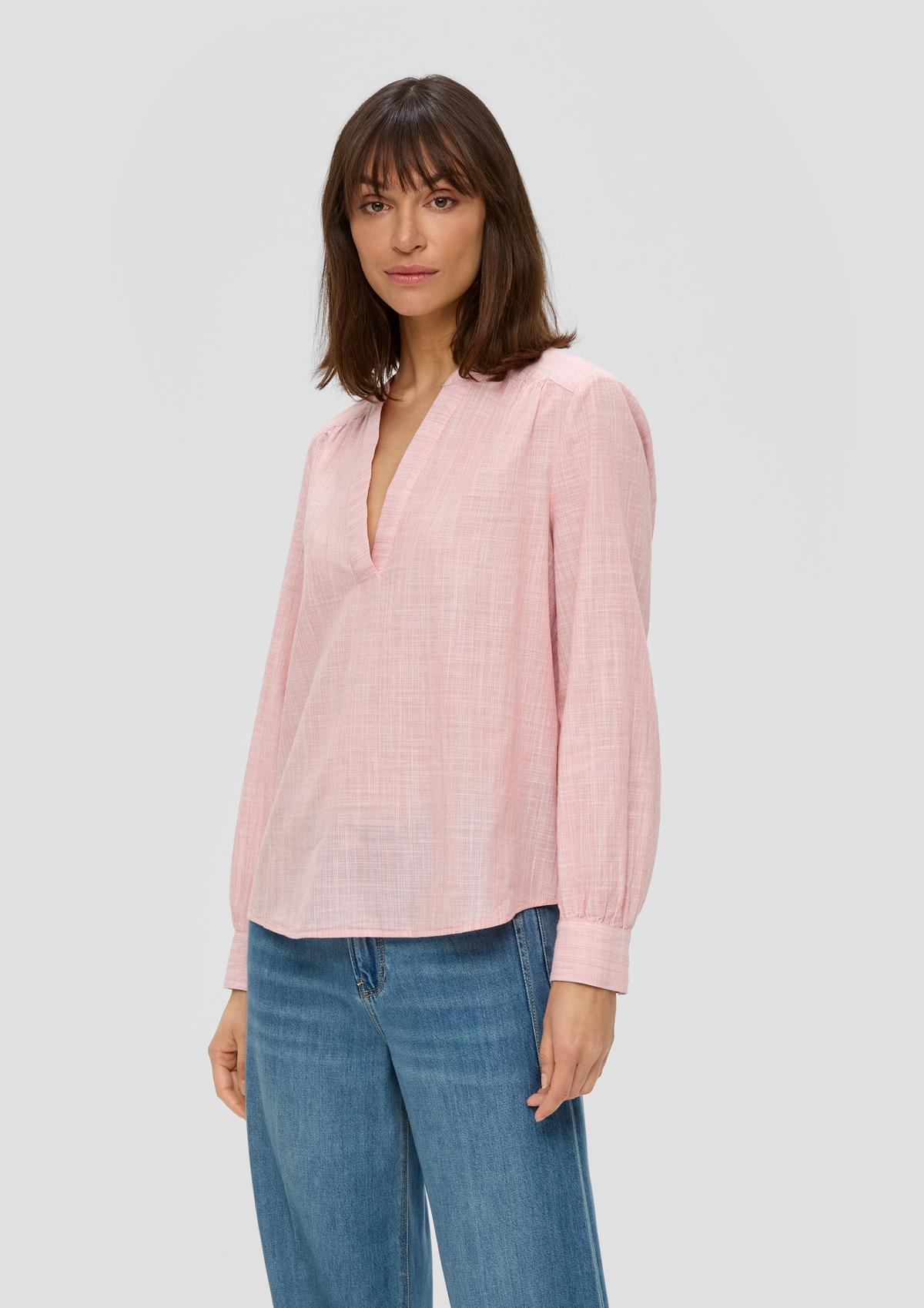 s.Oliver Cotton blouse with gathers