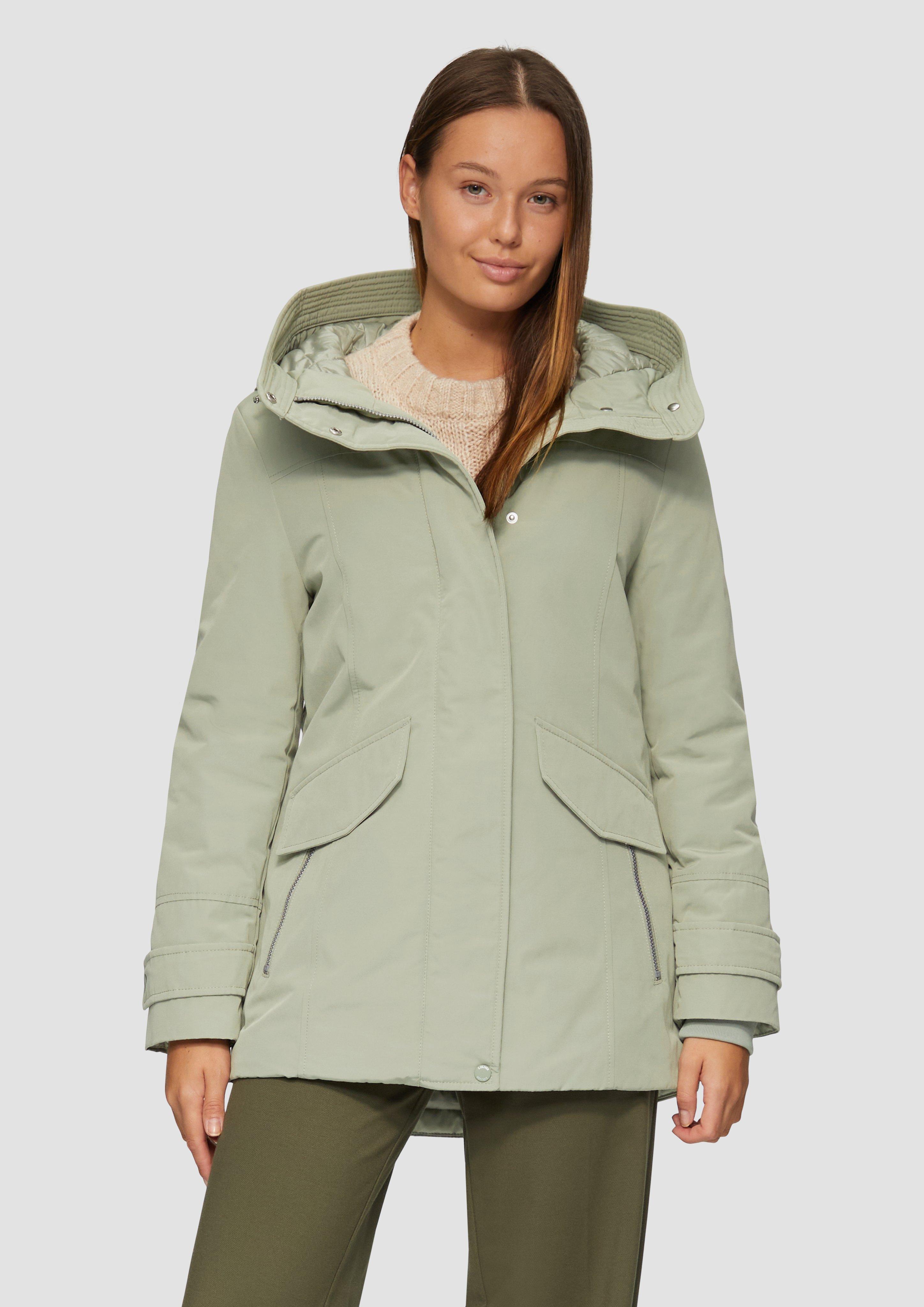 S.Oliver Sportive Jacke mit leichter Wattierung und Logo-Tape