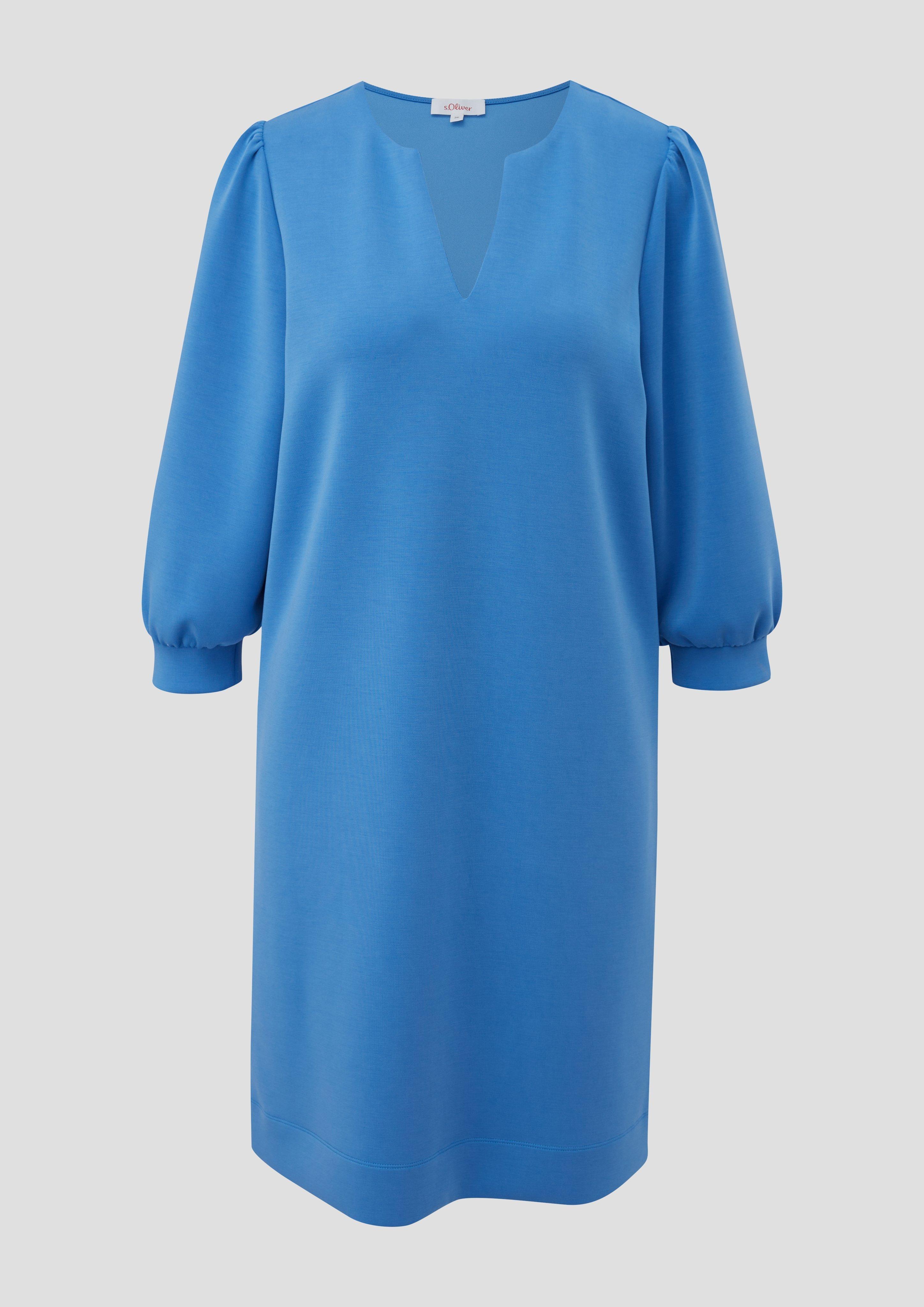 s.Oliver - Kurzes Kleid im Relaxed Fit, Damen, blau