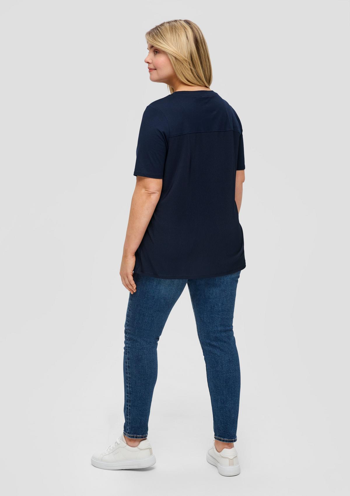 s.Oliver T-shirt with plissé pleats at the back