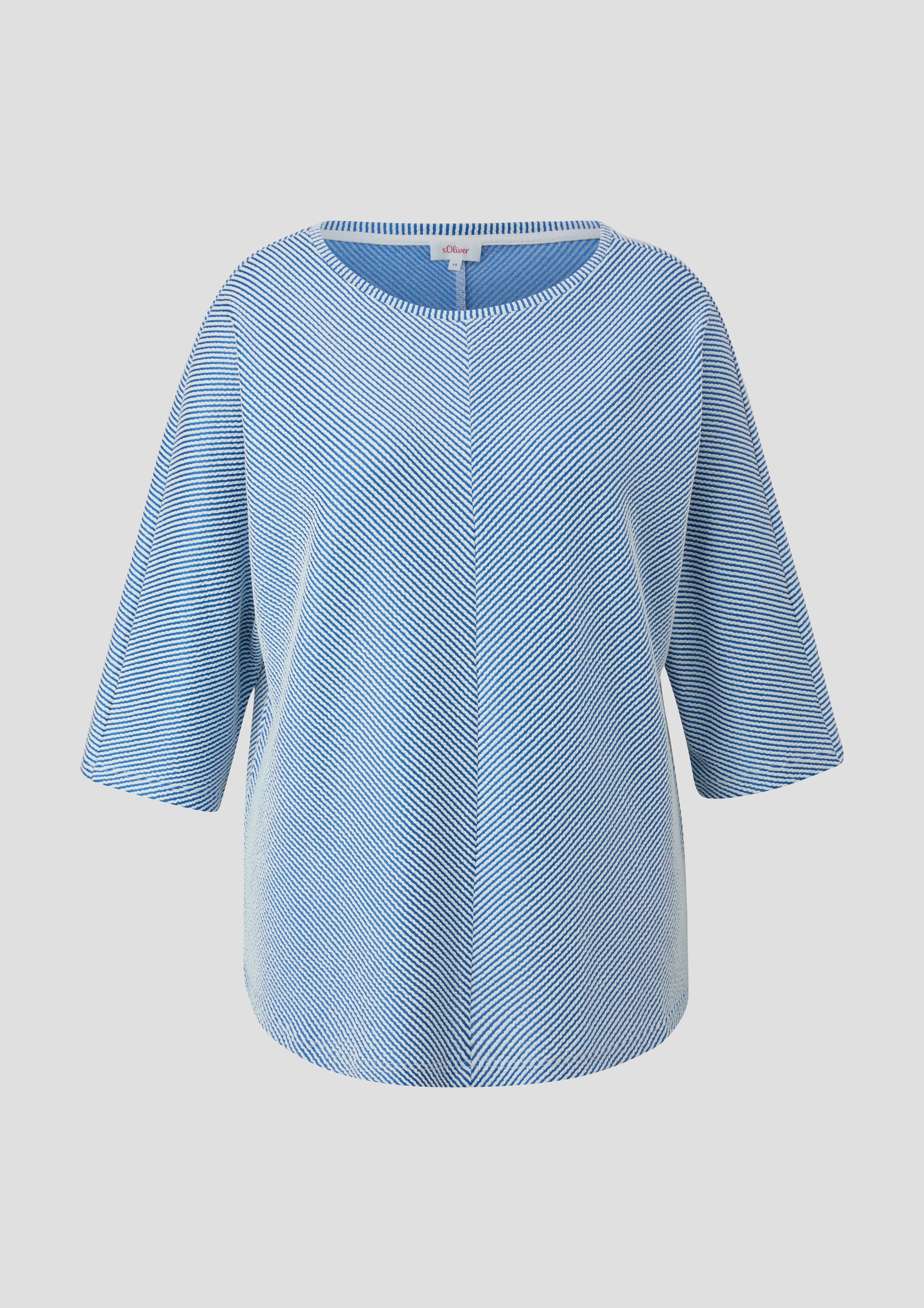 s.Oliver Shirt mit Streifenstruktur