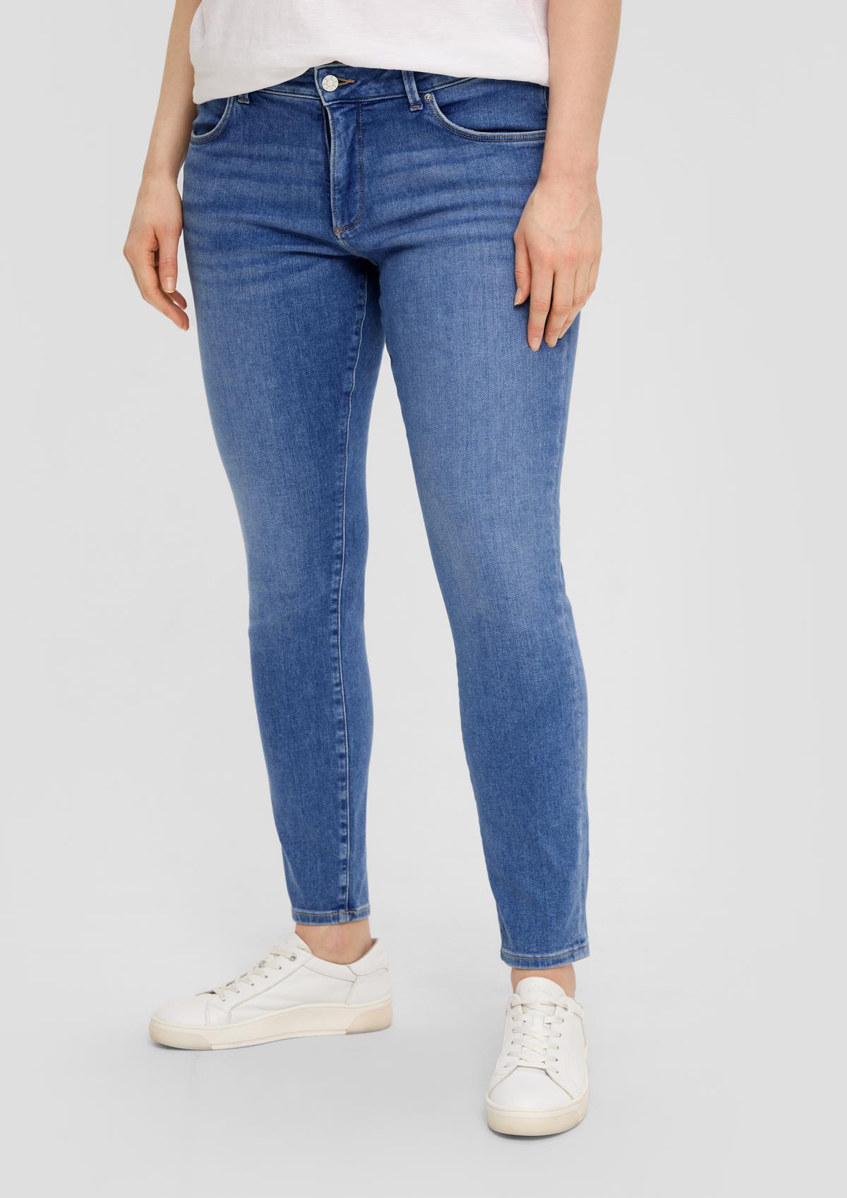 s.Oliver Jeans hlače Anny / kroj Mid Rise / ozke hlačnice