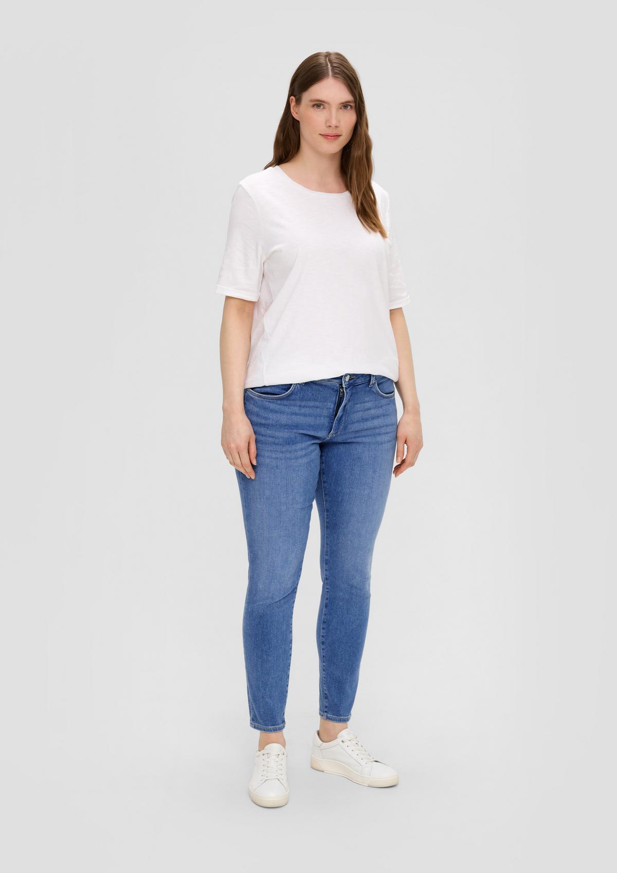 Jeans hlače Anny / kroj Mid Rise / ozke hlačnice