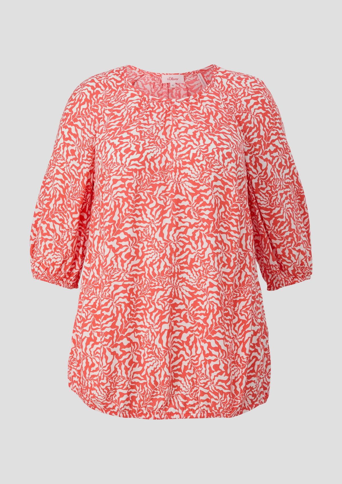 s.Oliver Viscose blouse in an O-shaped design