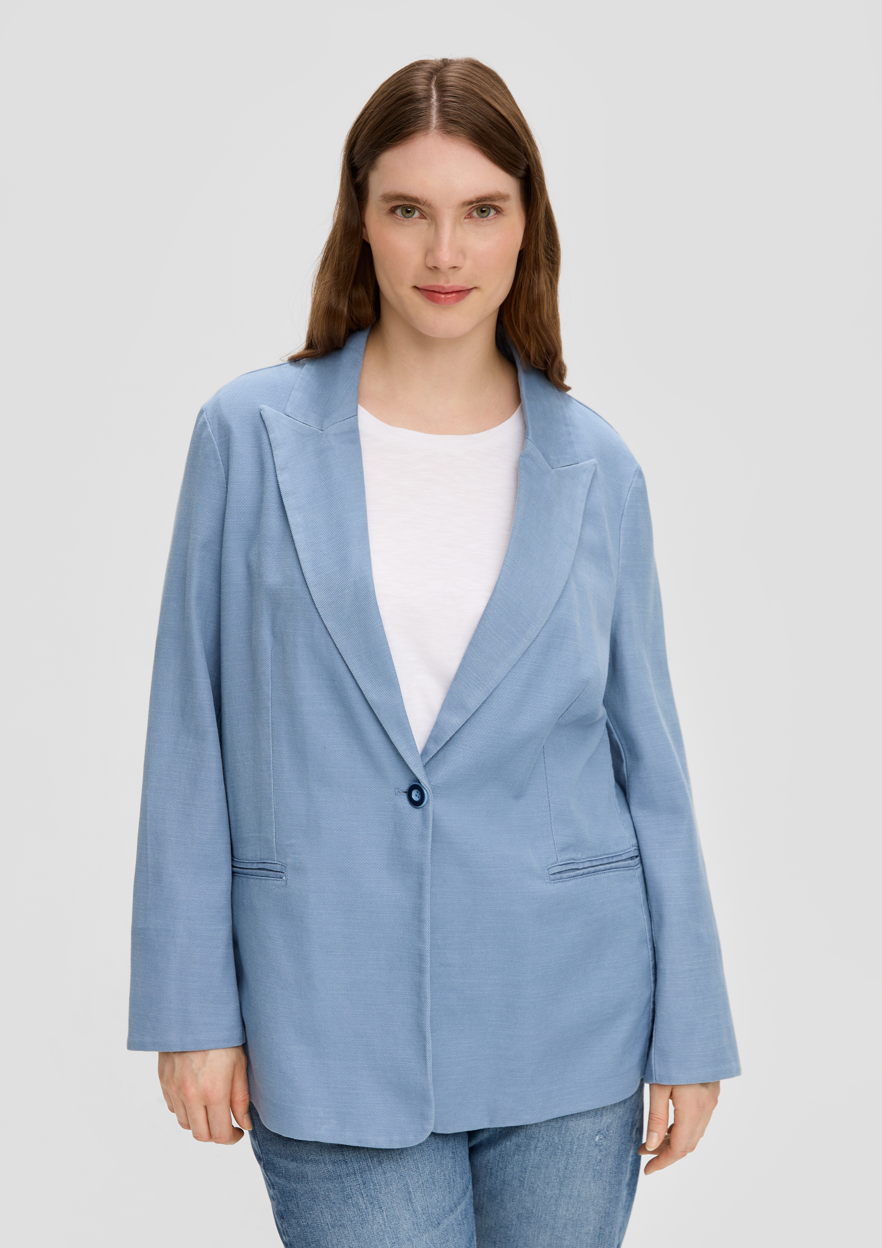 S.Oliver Blazer aus Twill