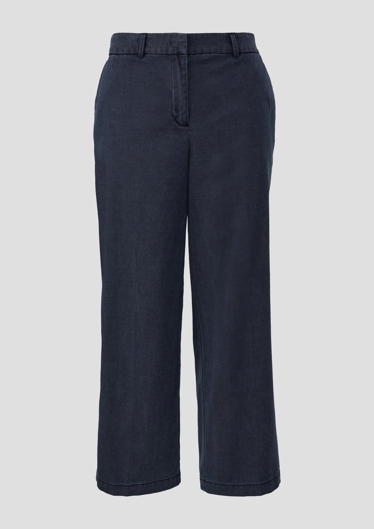 s.Oliver Twill trousers with an elasticated waistband