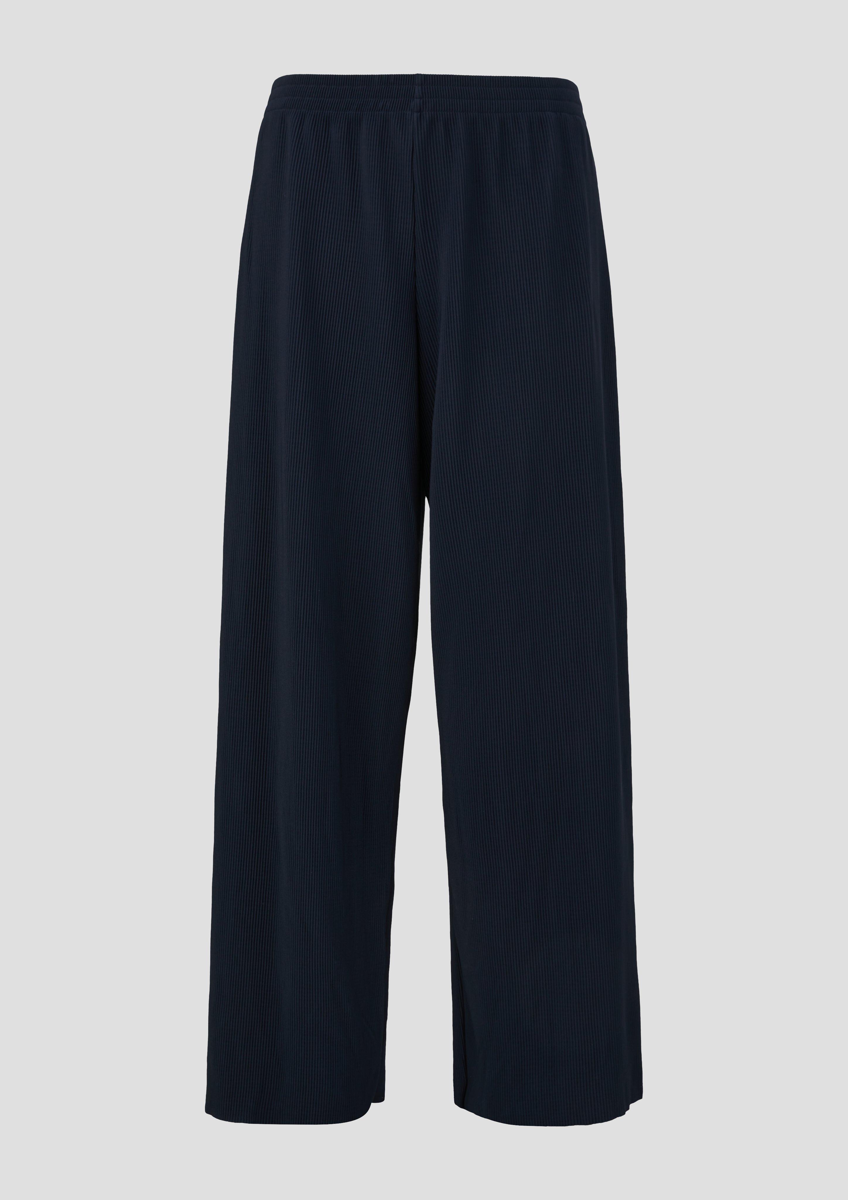 s.Oliver Weite plissierte Hose aus Jersey