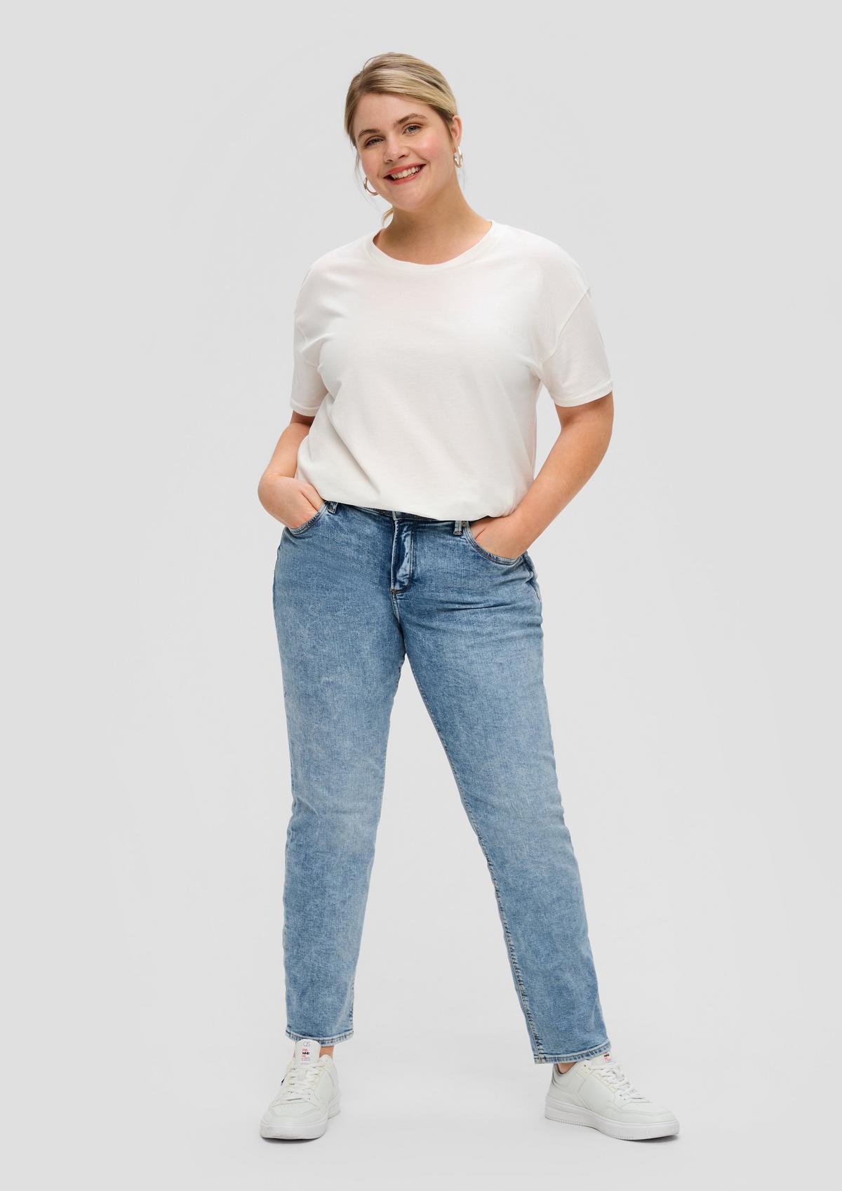 Jeans hlače/kroj Mid Rise/ozke hlačnice