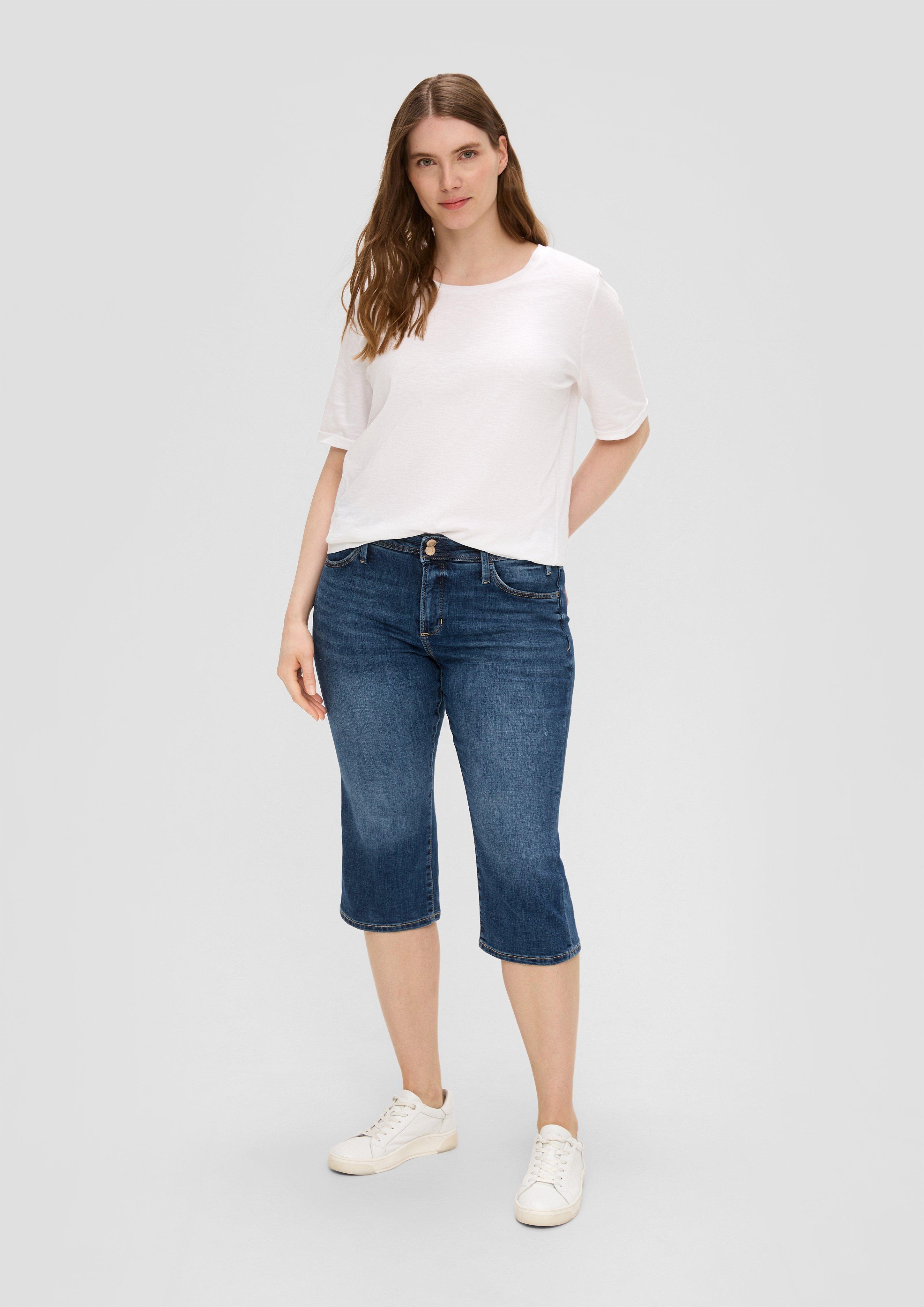 S.Oliver Jeans-Capri / Regular Fit / Mid Rise / Slim Leg