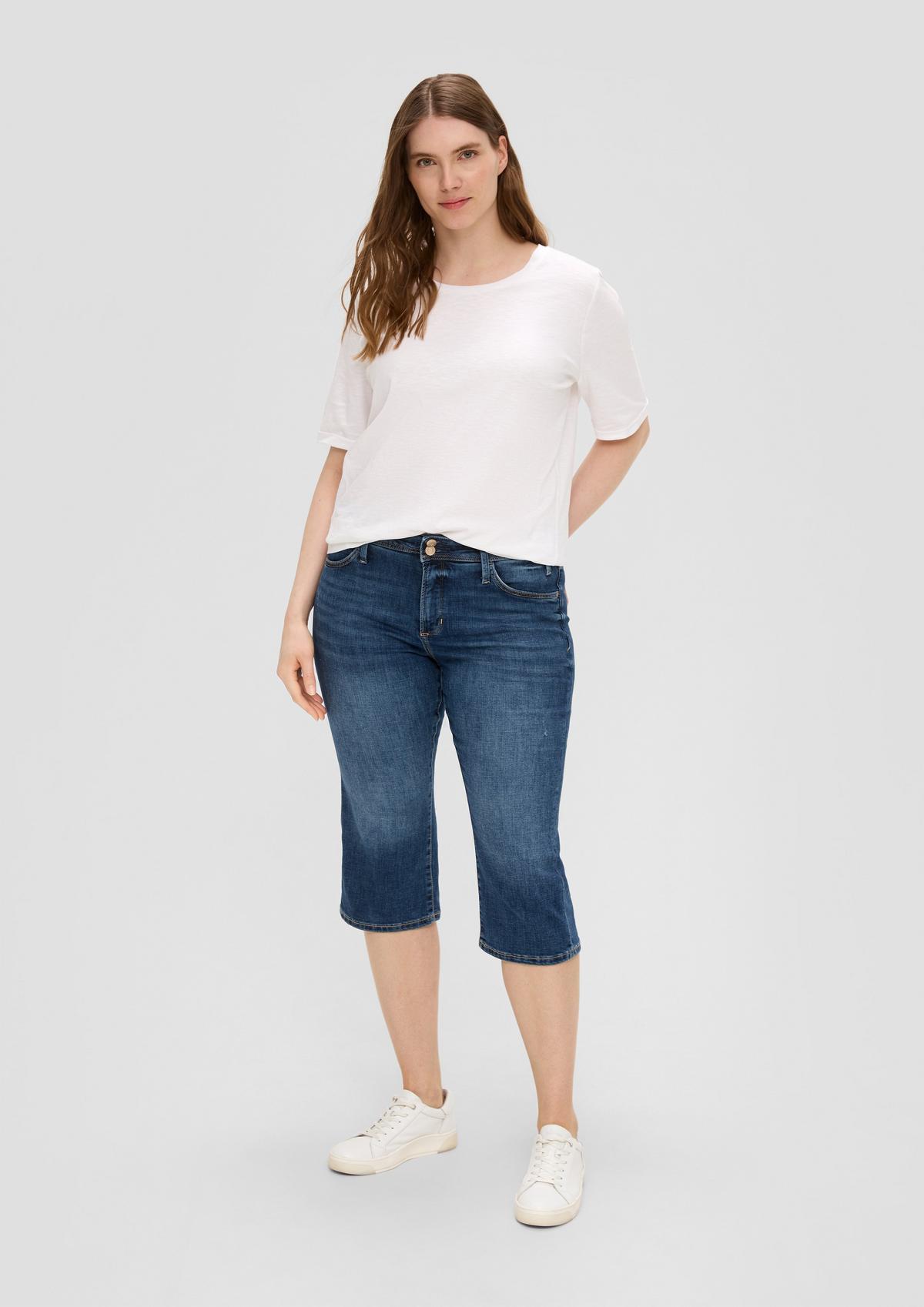 s.Oliver Jeans-Capri / Regular Fit / Mid Rise / Slim Leg