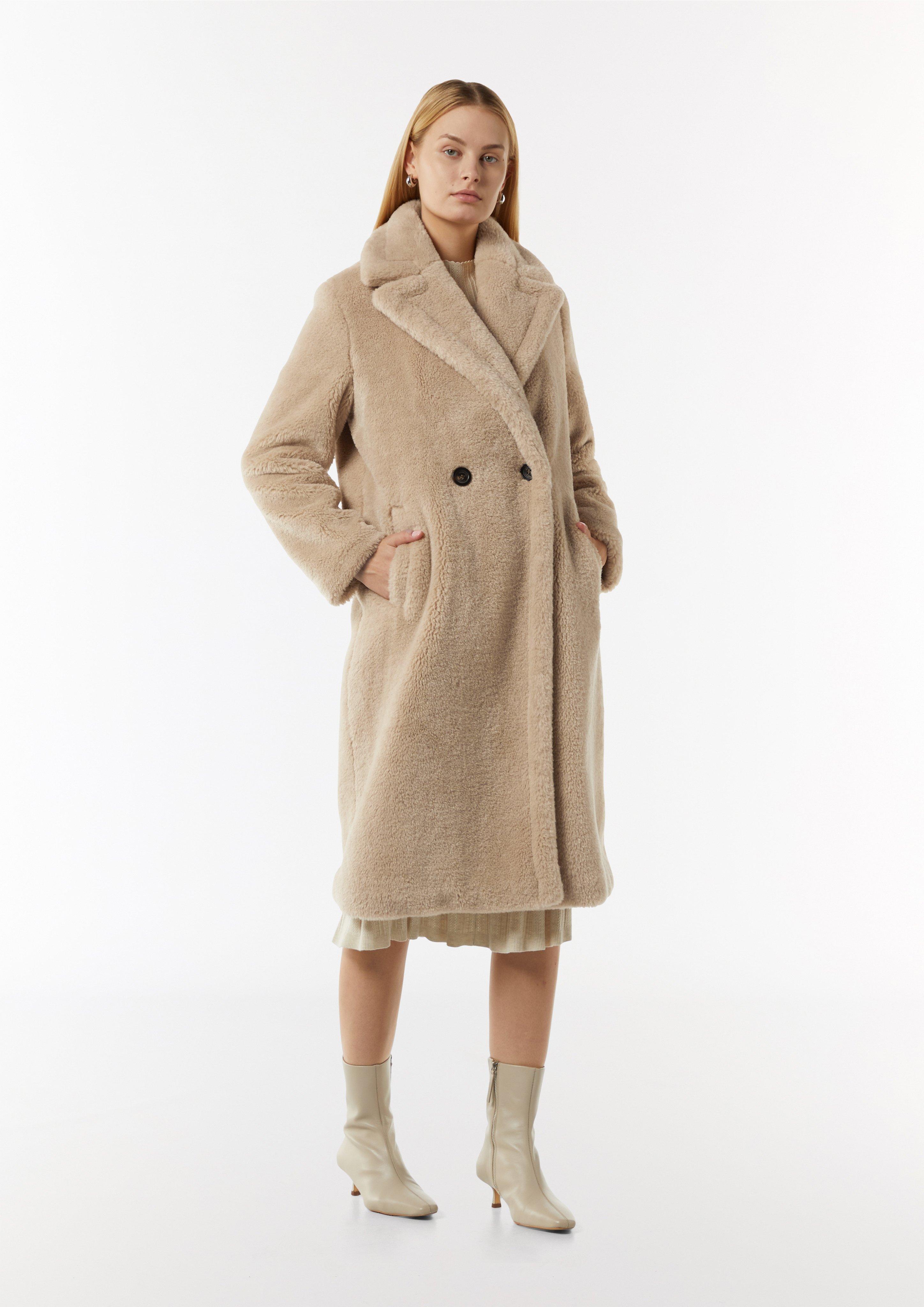 Loose Belt Double-breasted Plush Coat Loose Belt Double-breasted Plush Coat