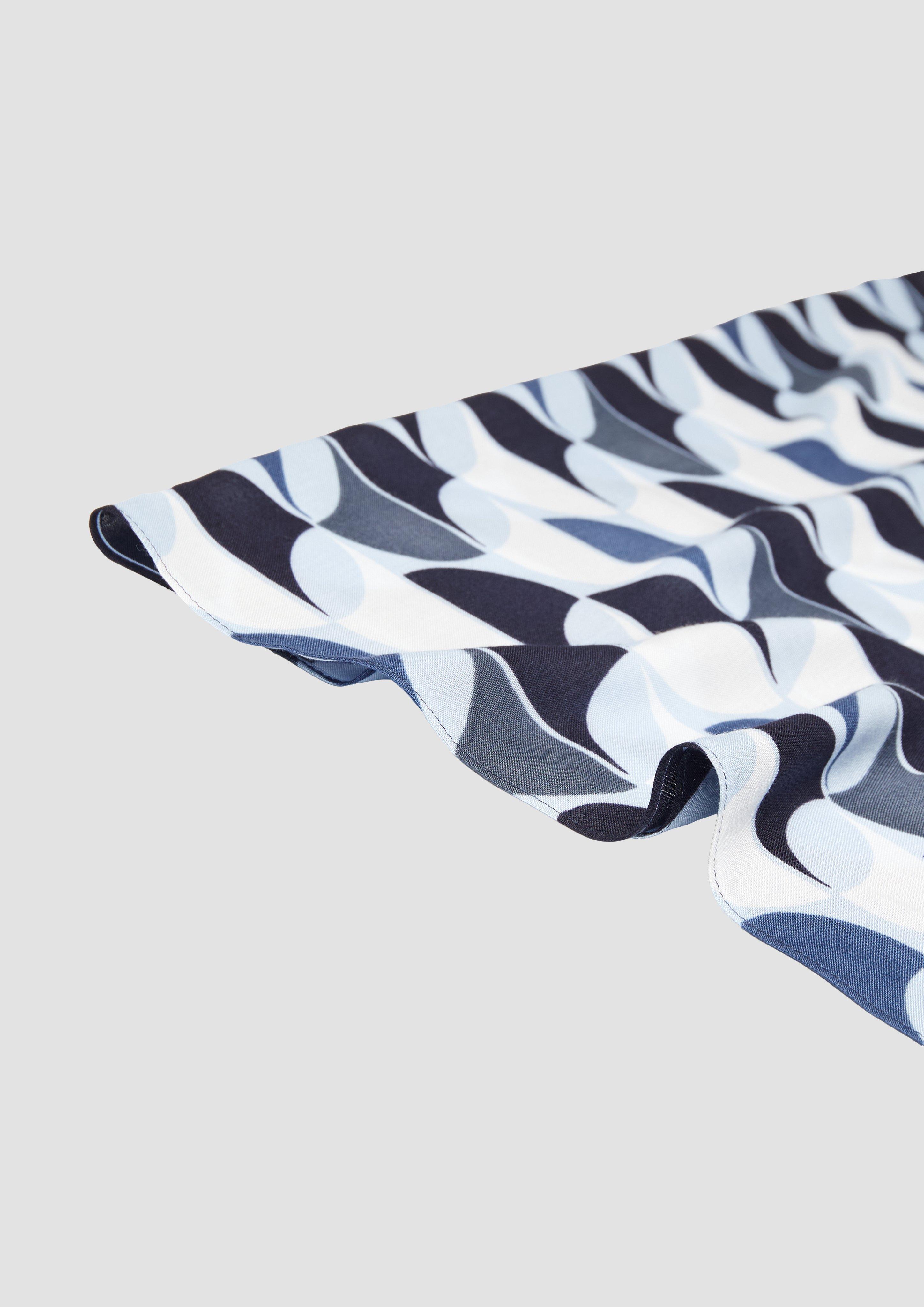 s.Oliver Gemusterter Loop-Schal aus Viskose