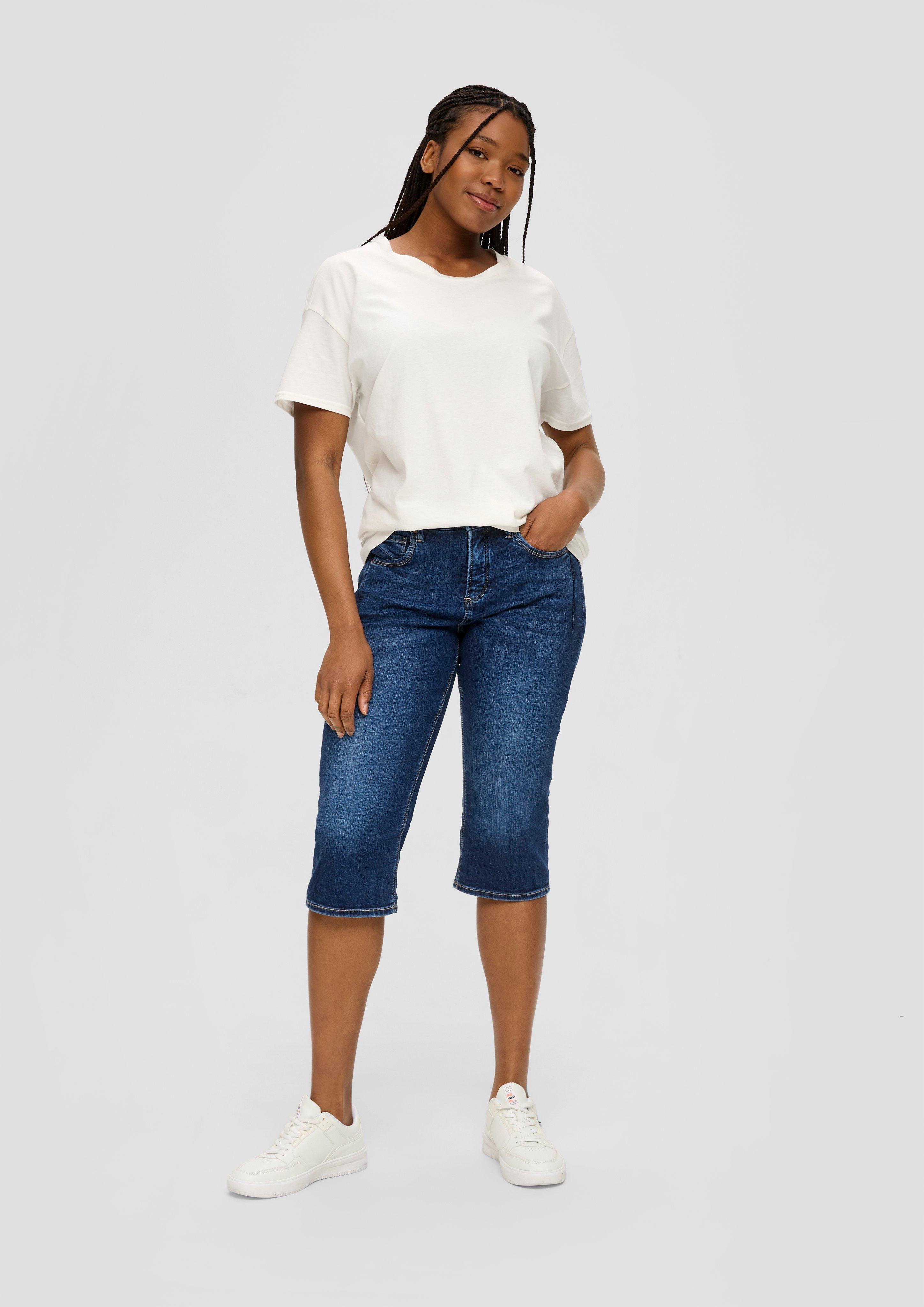 S.Oliver Capri-Jeans Catie / Slim Fit / Mid Rise / Slim Leg