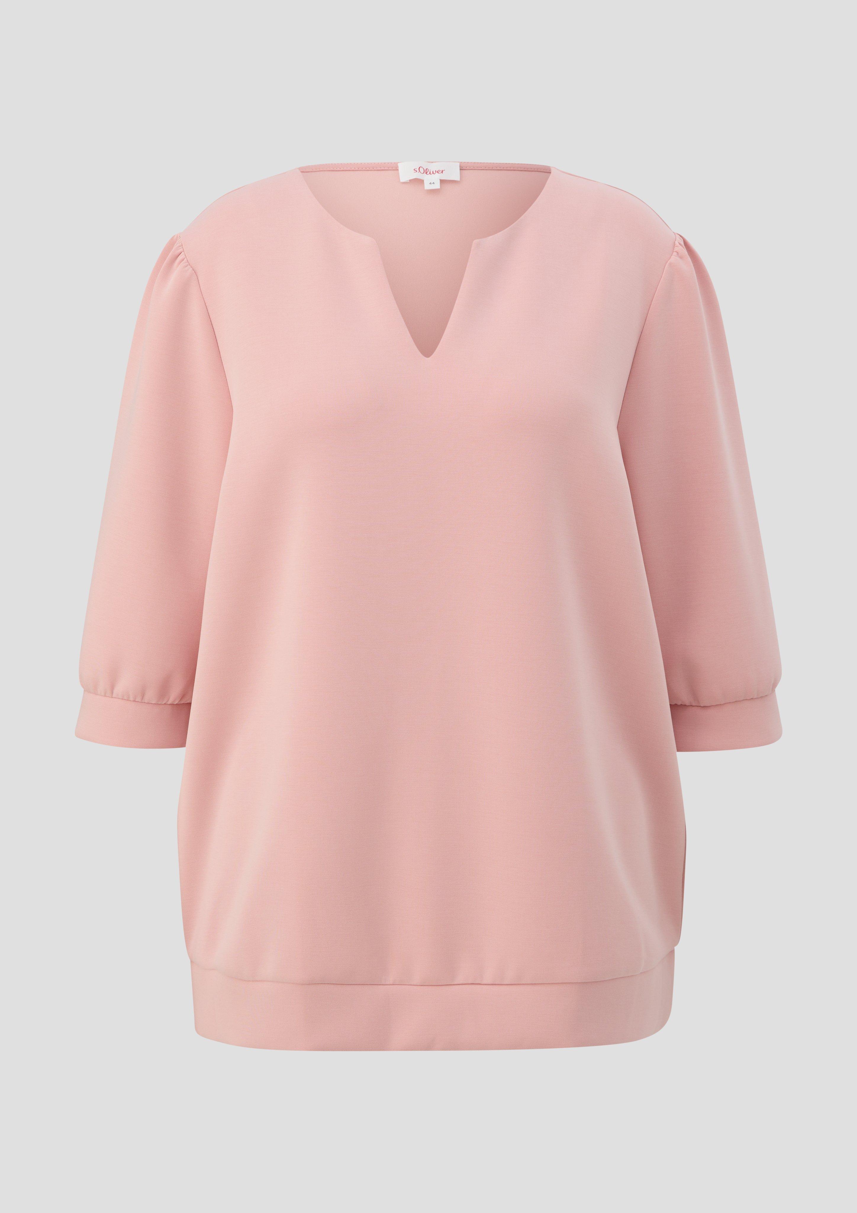 s.Oliver - Sweatshirt aus Scuba, Damen, Rosa