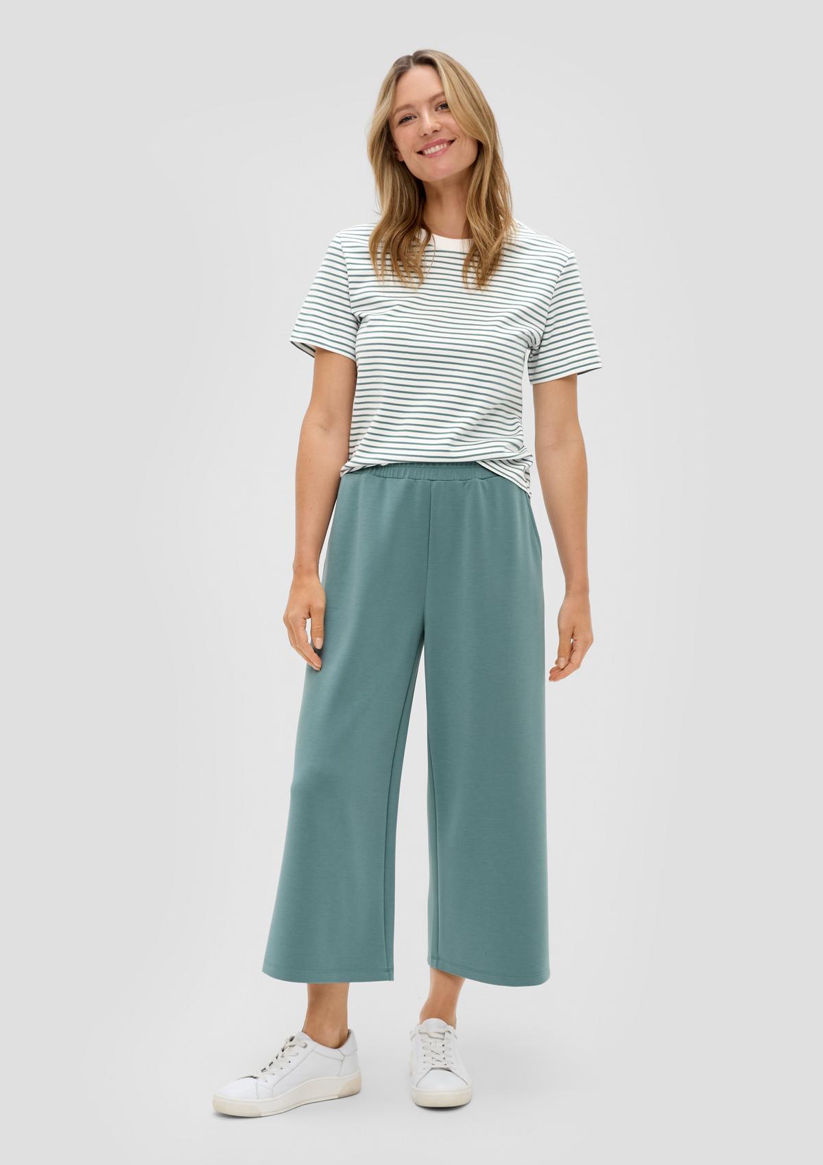 s.Oliver Slightly cropped cotton T-shirt