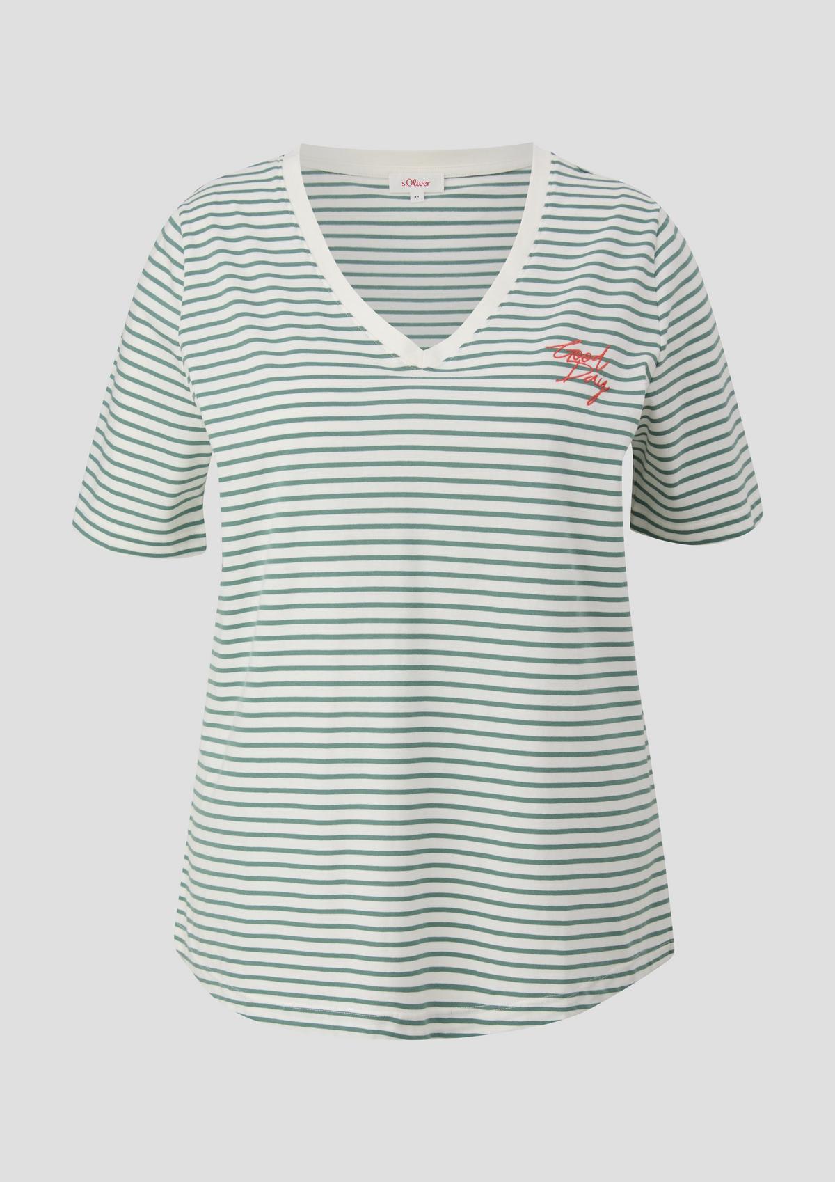 s.Oliver Soft T-shirt with a V-neckline