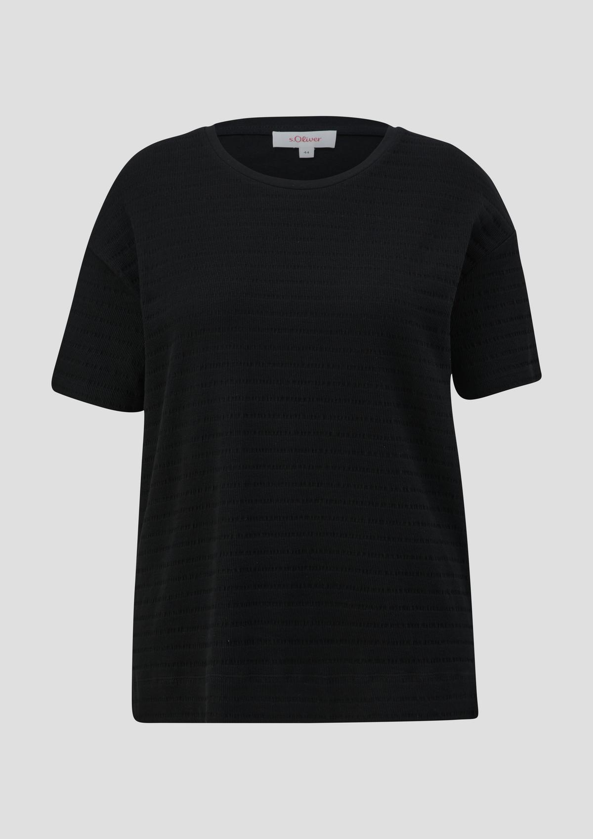 s.Oliver T-Shirt mit Musterstruktur