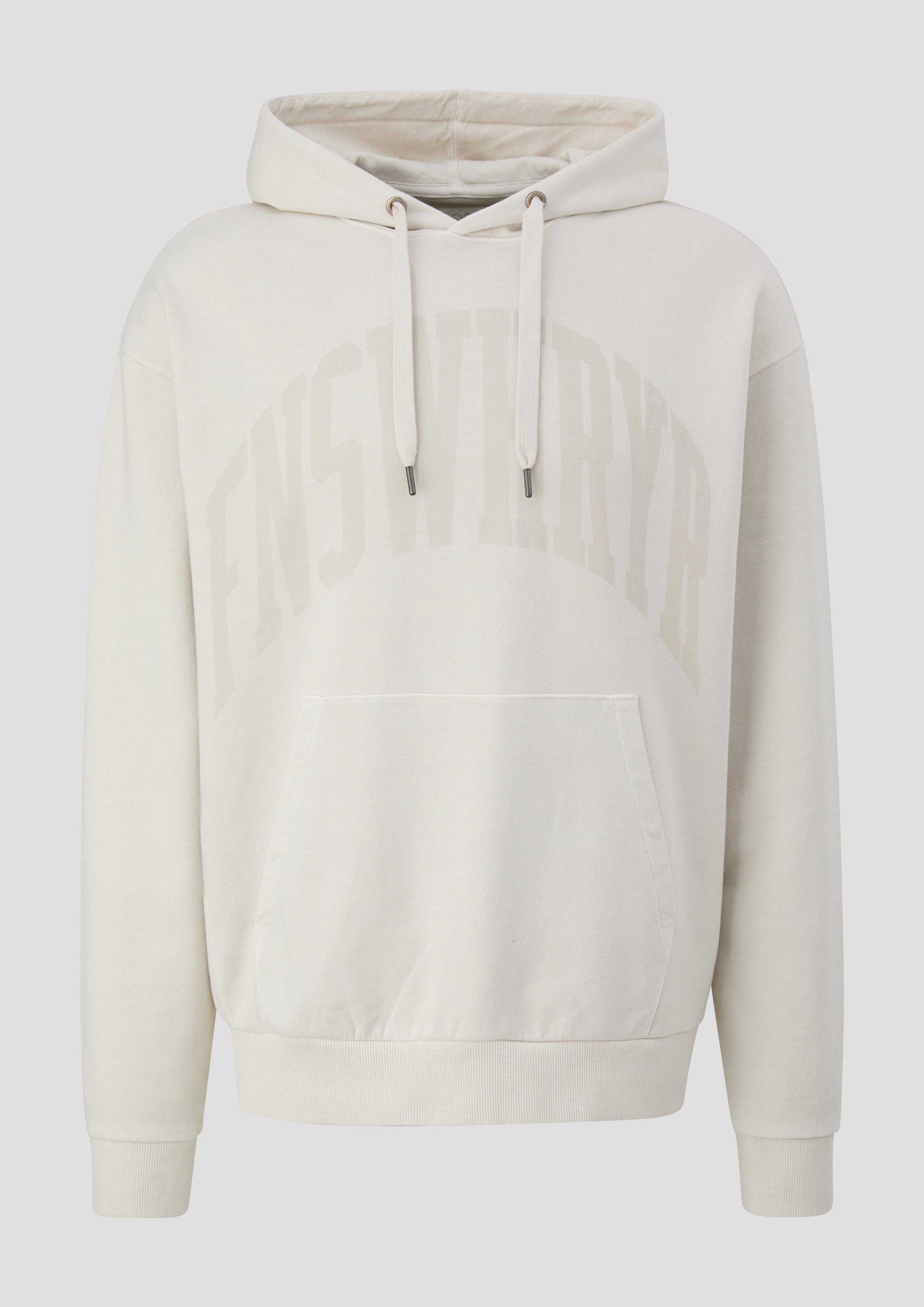 QS - Sweatshirt mit Frontprint, Herren, creme