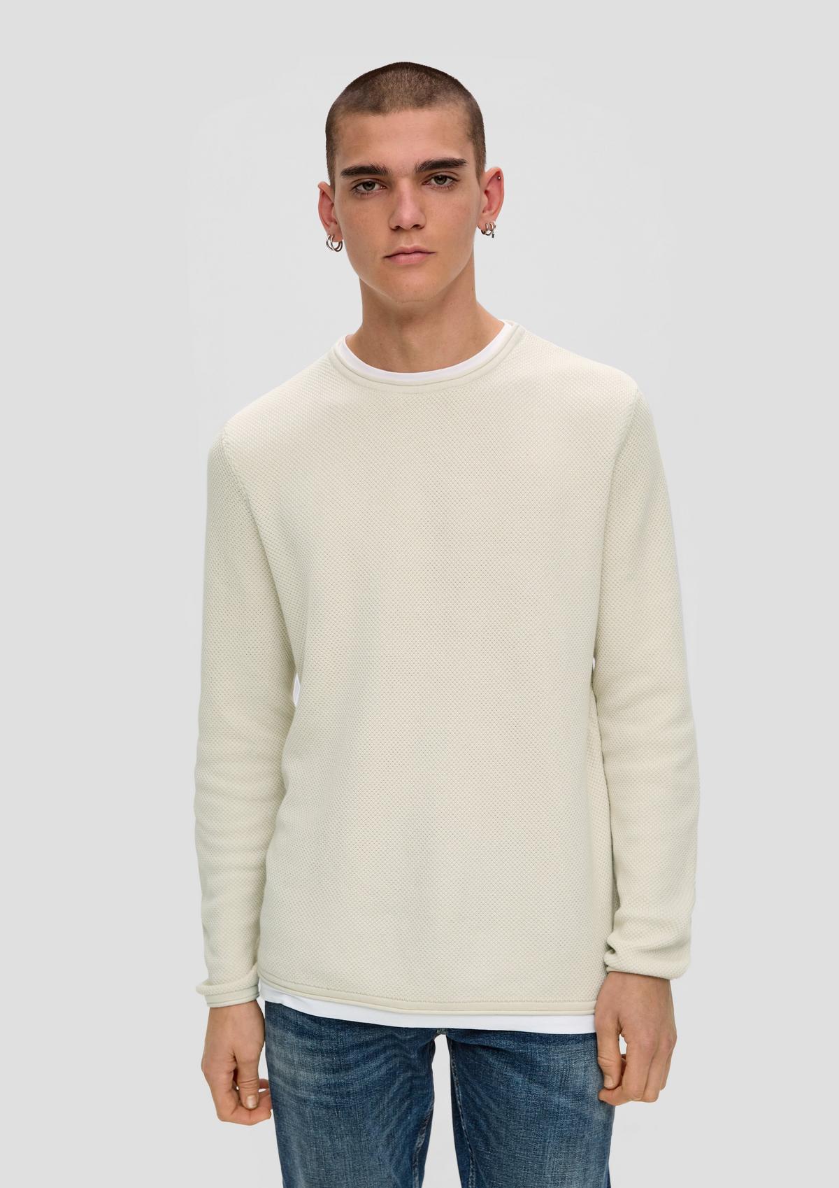Pure cotton knitted jumper