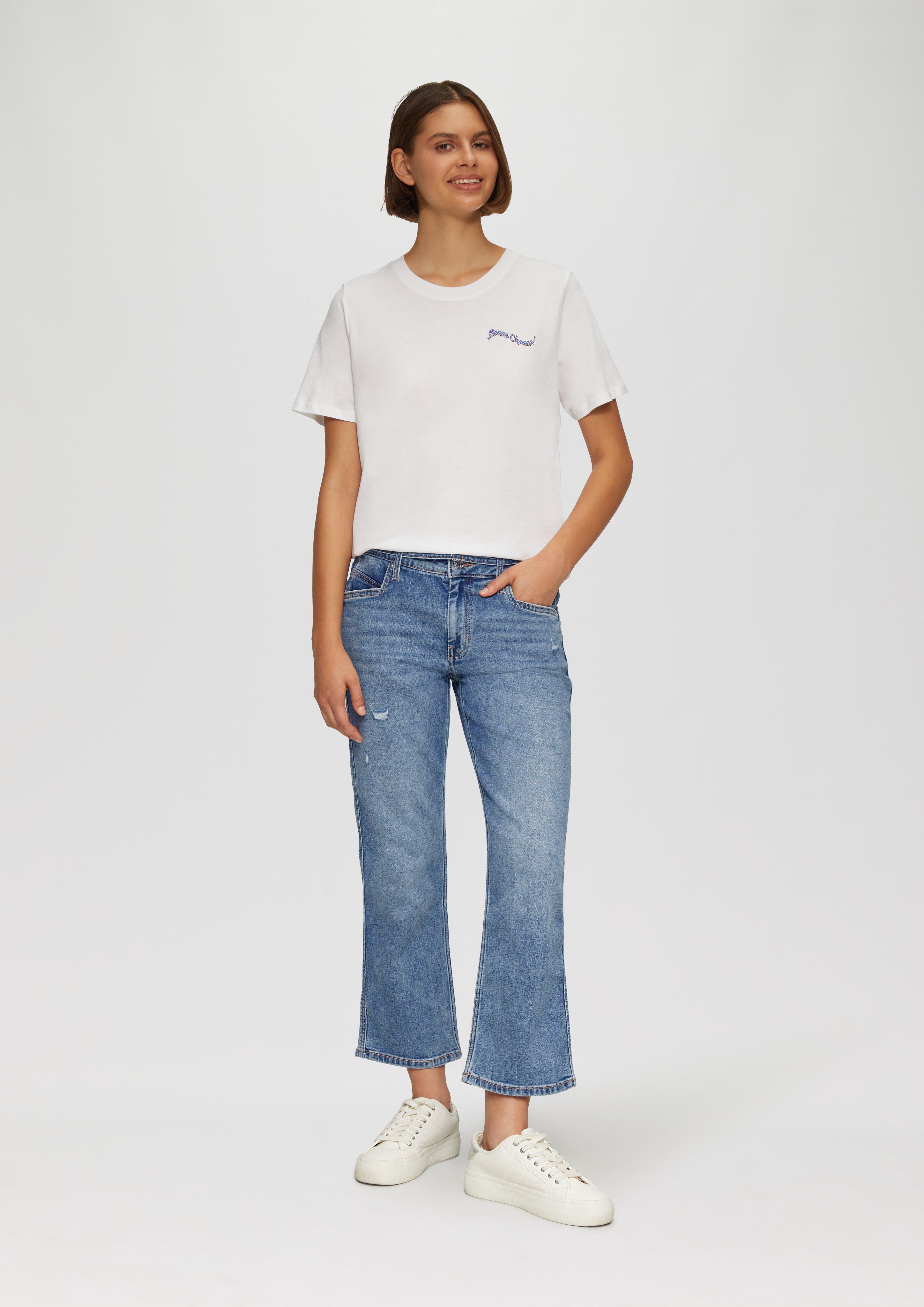 S.Oliver Cropped Jeans Karolin / Regular Fit / Mid Rise / Straight Leg