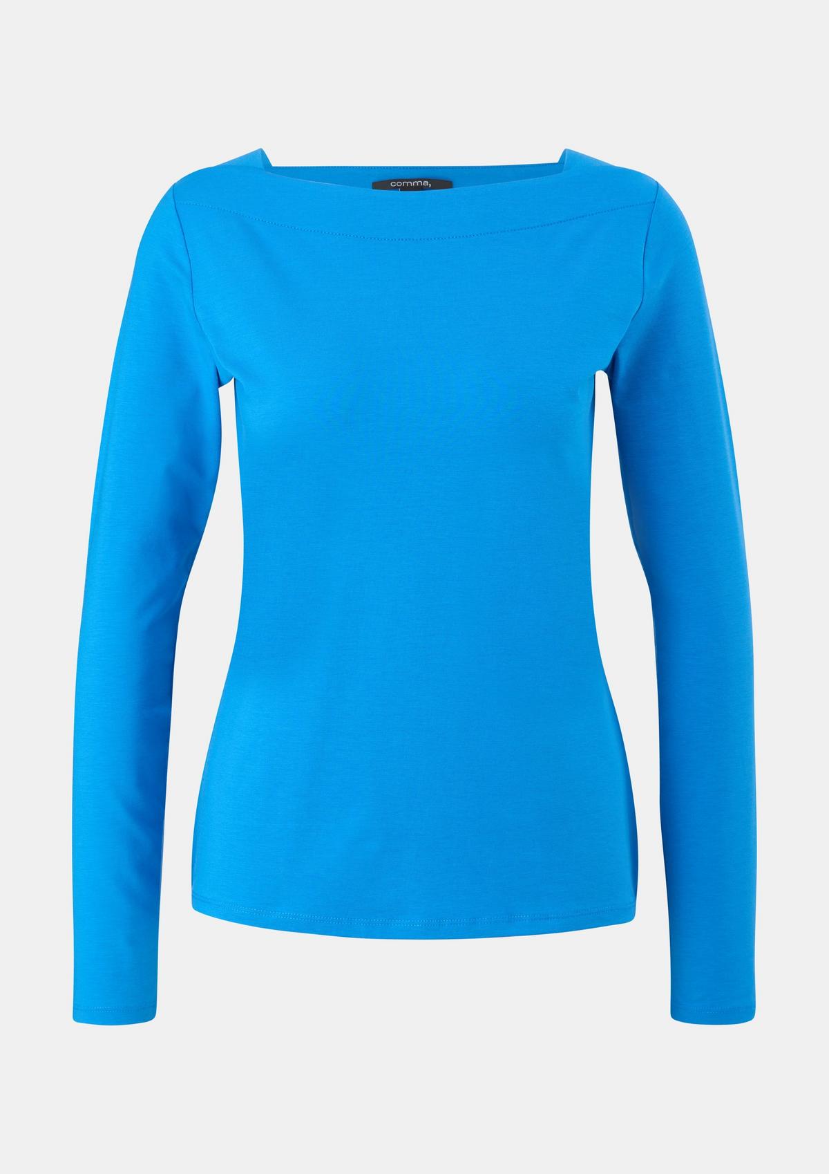 comma Long sleeve top with a square neckline