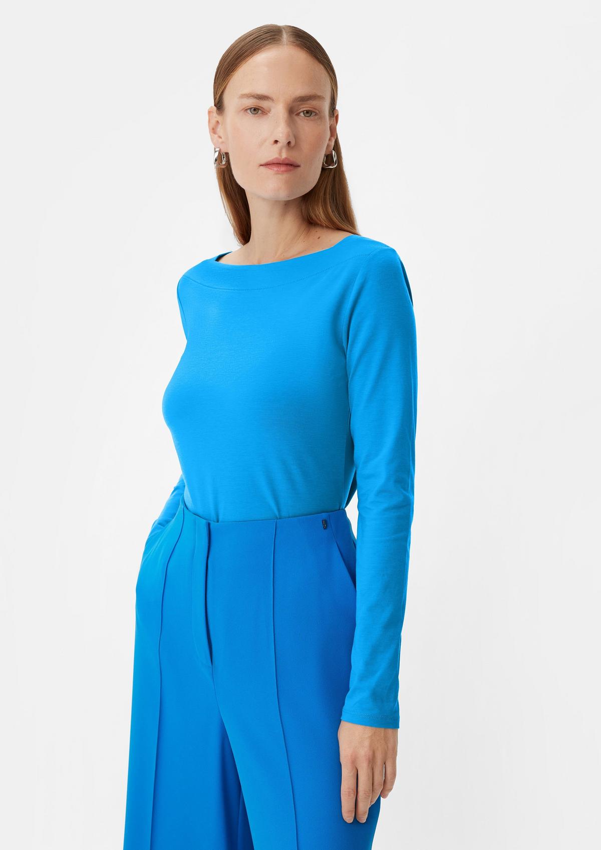 comma Long sleeve top with a square neckline