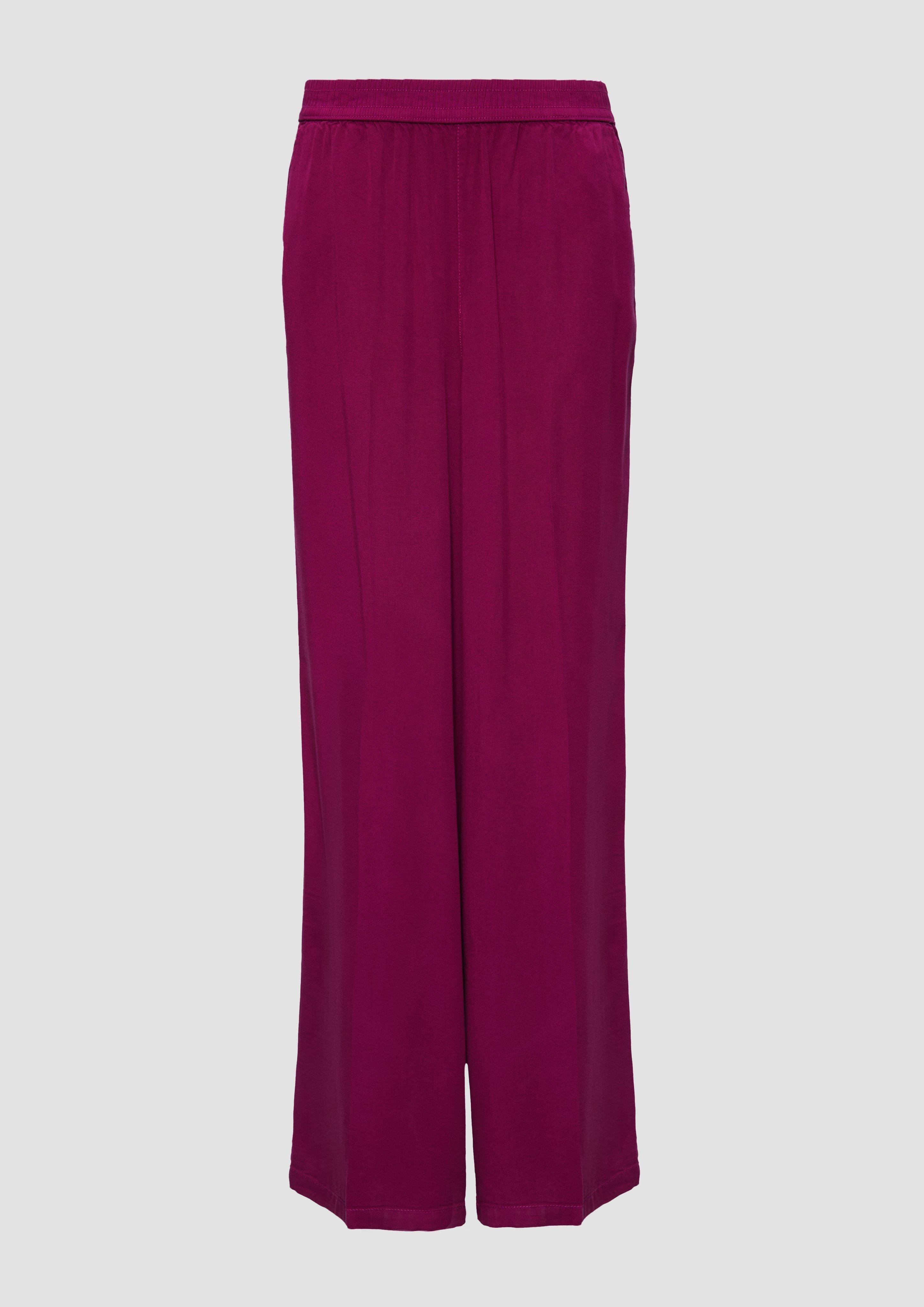 Thumbnail - s.Oliver - Lyocellhose mit weitem Bein, Damen, Rosa