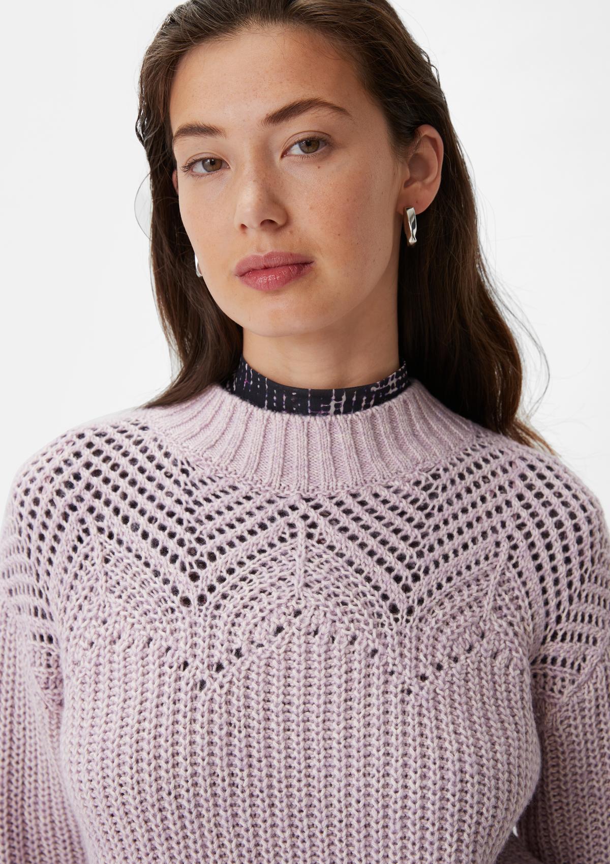 comma Knitted jumper in a cotton blend