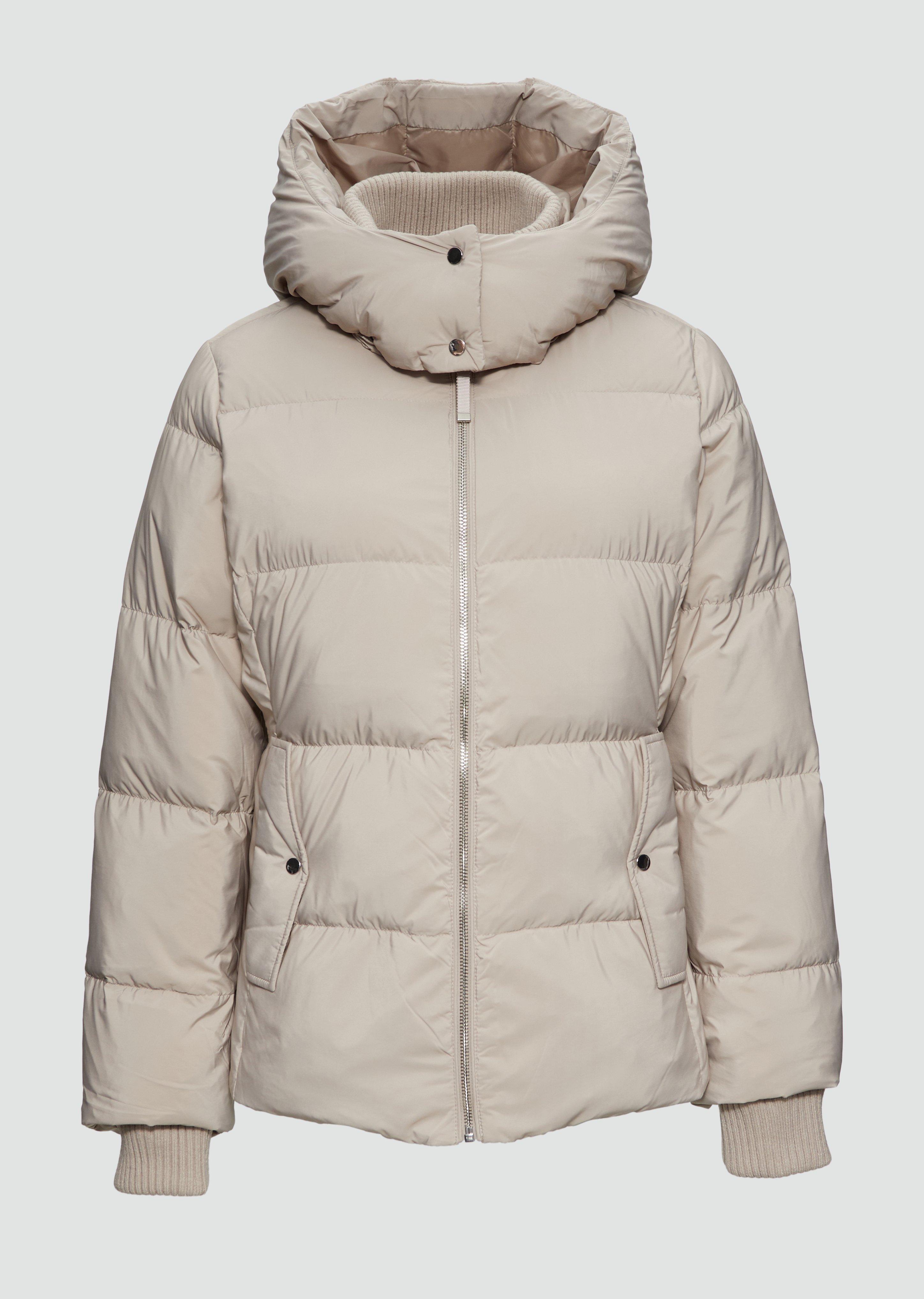 s.Oliver - Daunenjacke mit abnehmbarer Kapuze, Damen, Beige