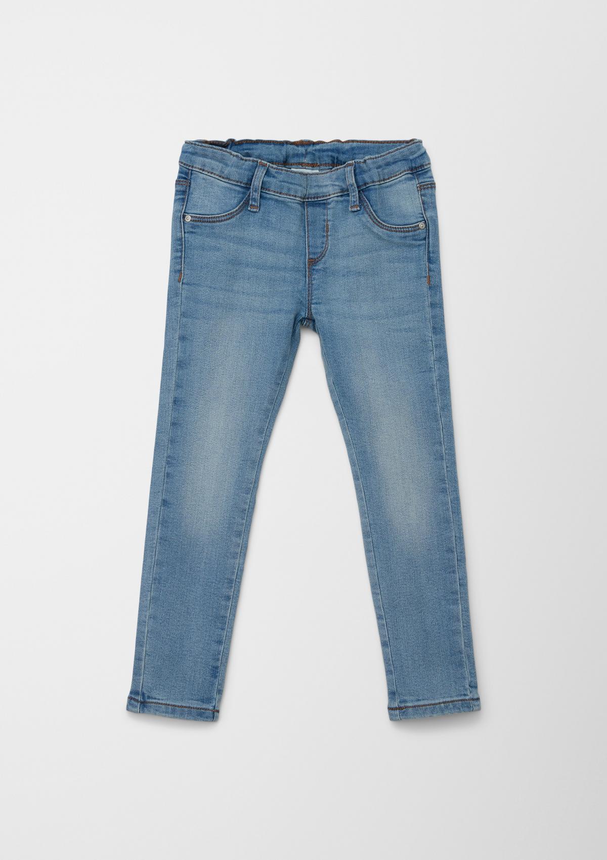 s.Oliver Jeans hlače hlačne pajkice / kroj Regular Fit/ High Rise / Tapered Leg