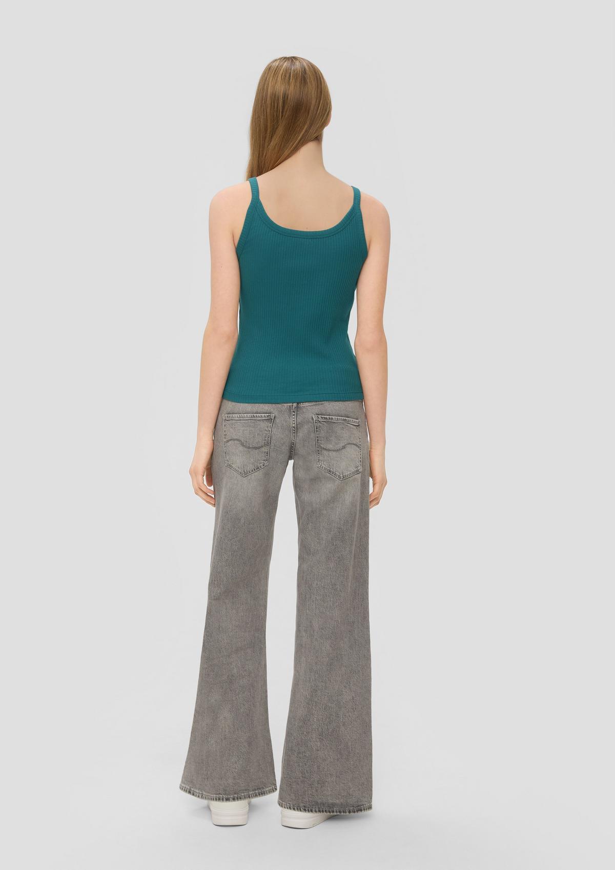 s.Oliver Sleeveless top with ribbed texture