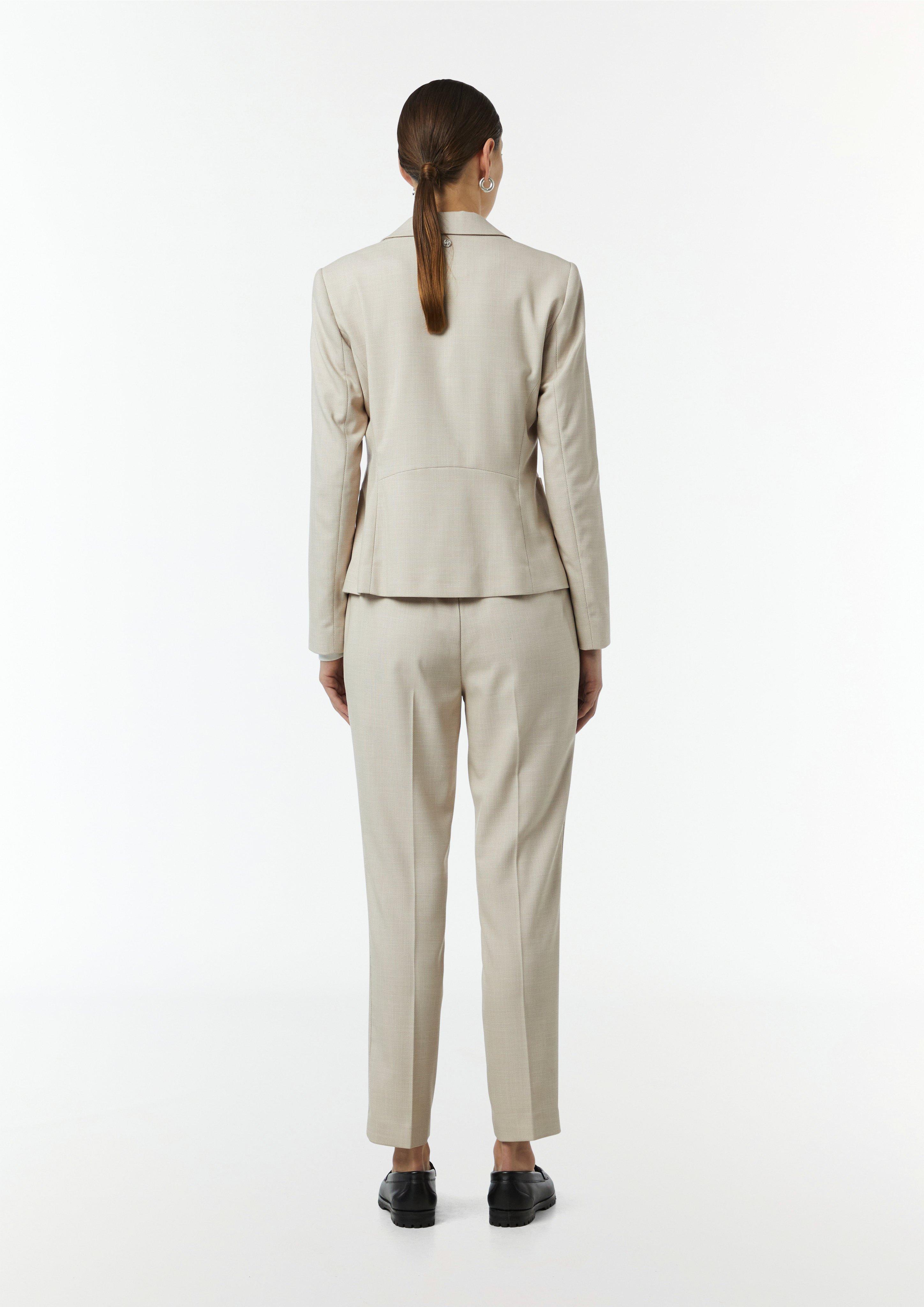 Blazer with a textured pattern - sand | Comma Blazer with a textured pattern - sand | Comma