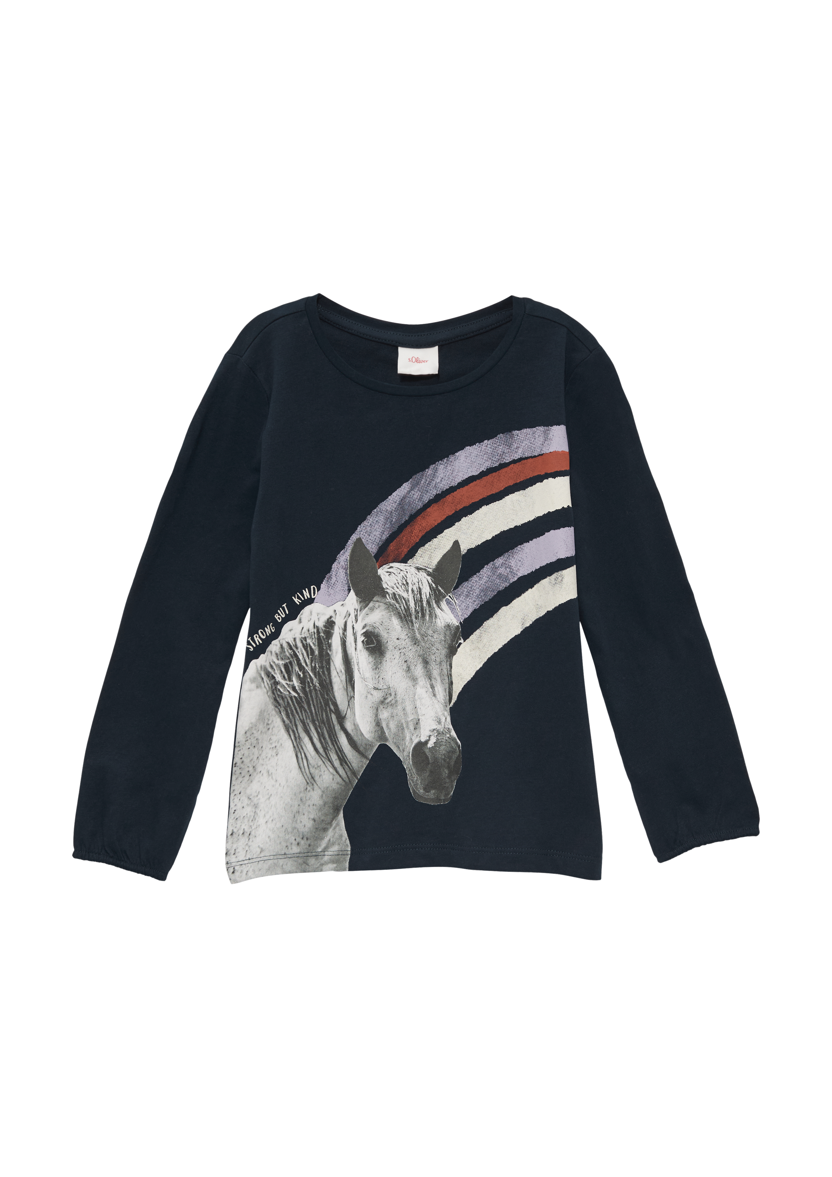 Thumbnail - s.Oliver - Weiches Langarmshirt mit Fotoprint, Kinder, blau
