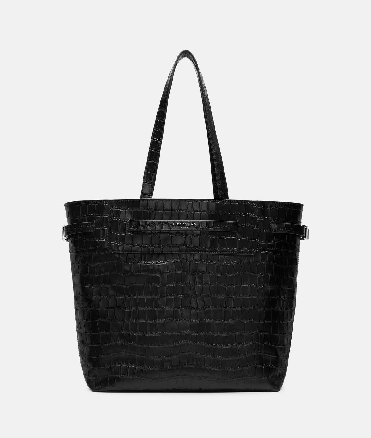 Croc leather tote bag on sale