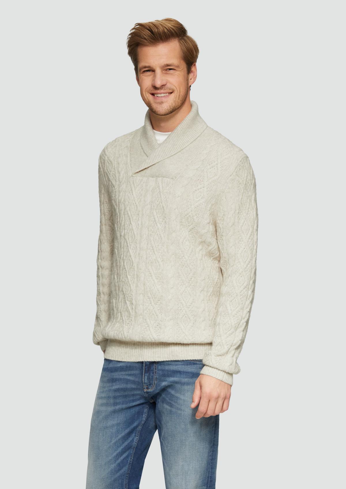 【MODERNIF】Modal Cable Collar Knit tulip-loop-rollneck-by-other-