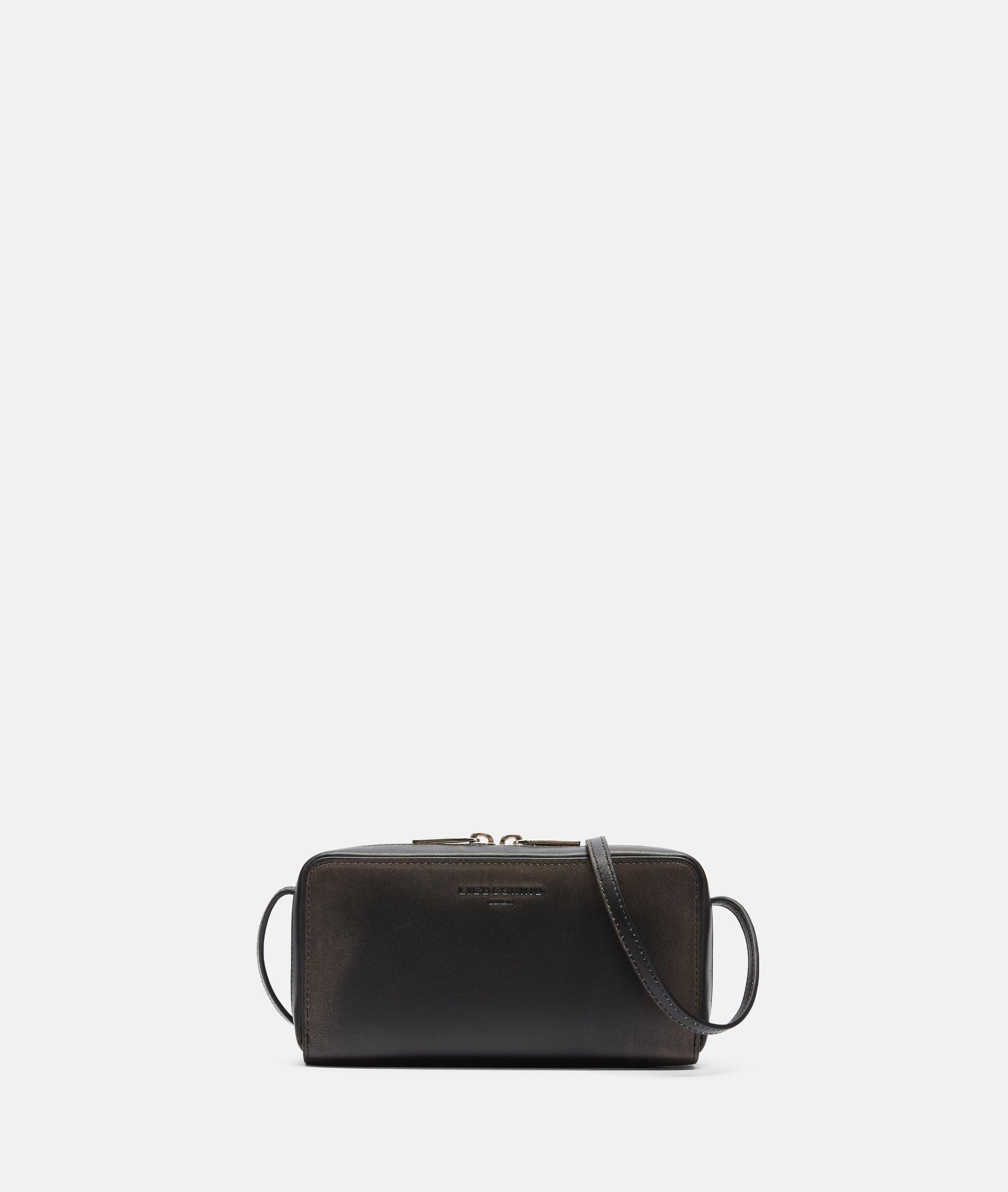 Liebeskind Berlin - Kleine Crossbody-Bag aus festem Leder -  schwarz