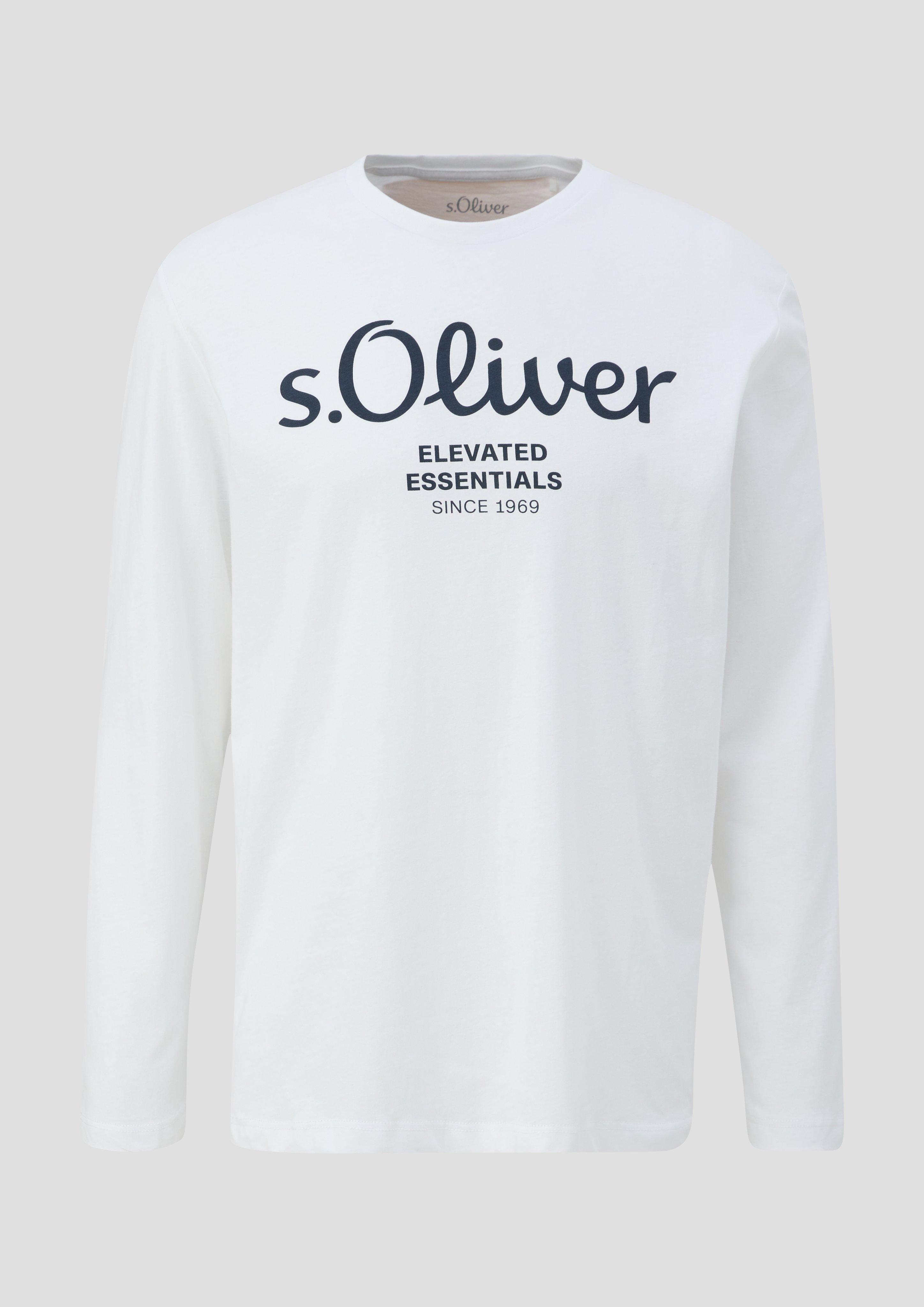 s.Oliver - T-Shirt, Herren, weiß