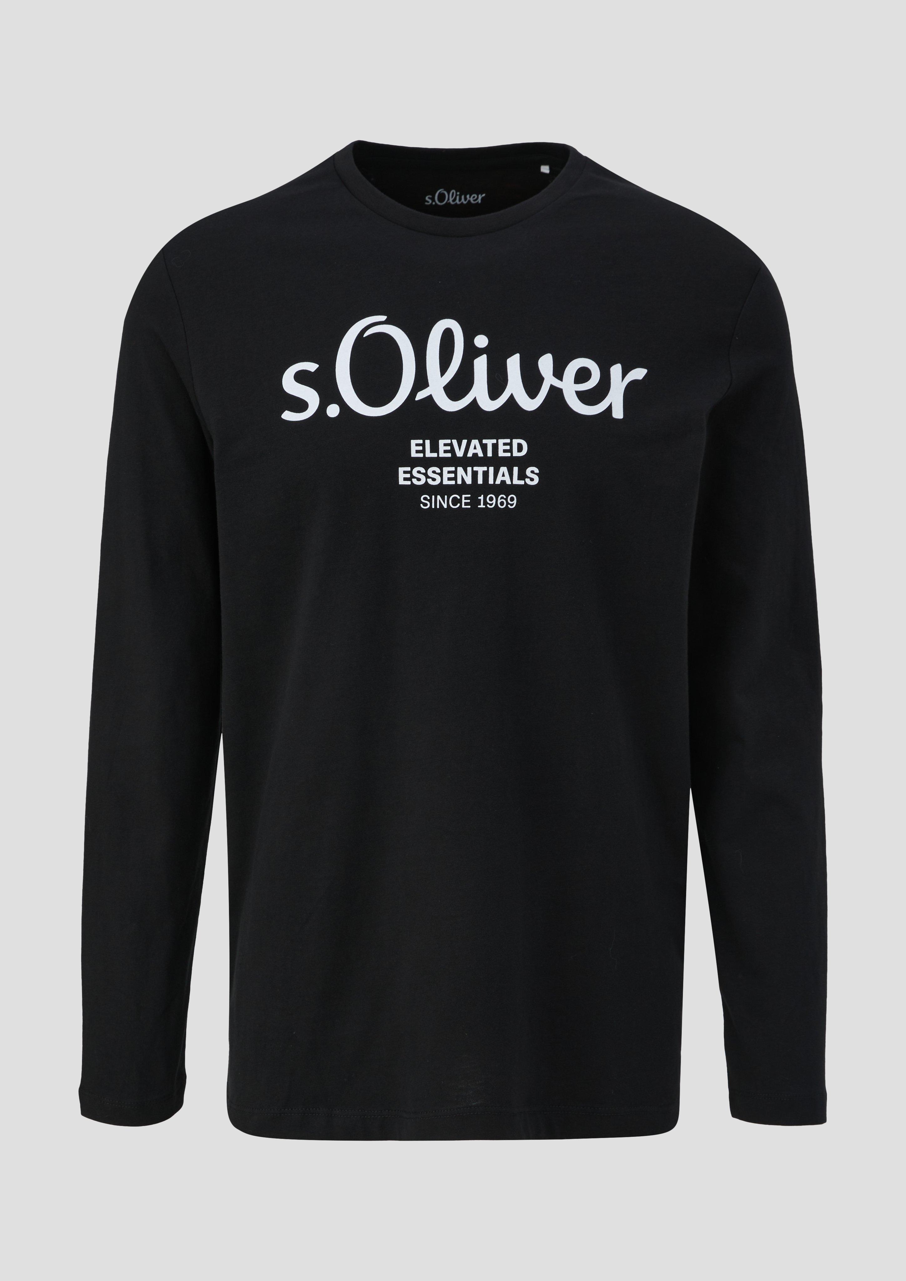 s.Oliver - T-Shirt, Herren, schwarz