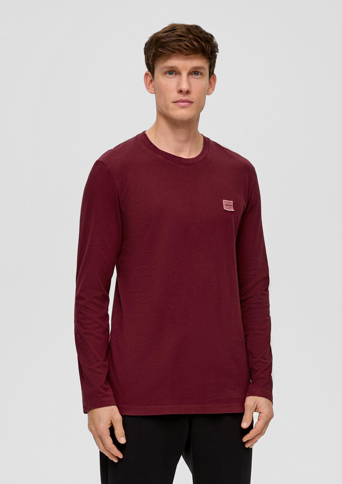 s.Oliver T-shirt à manches longues en pur coton